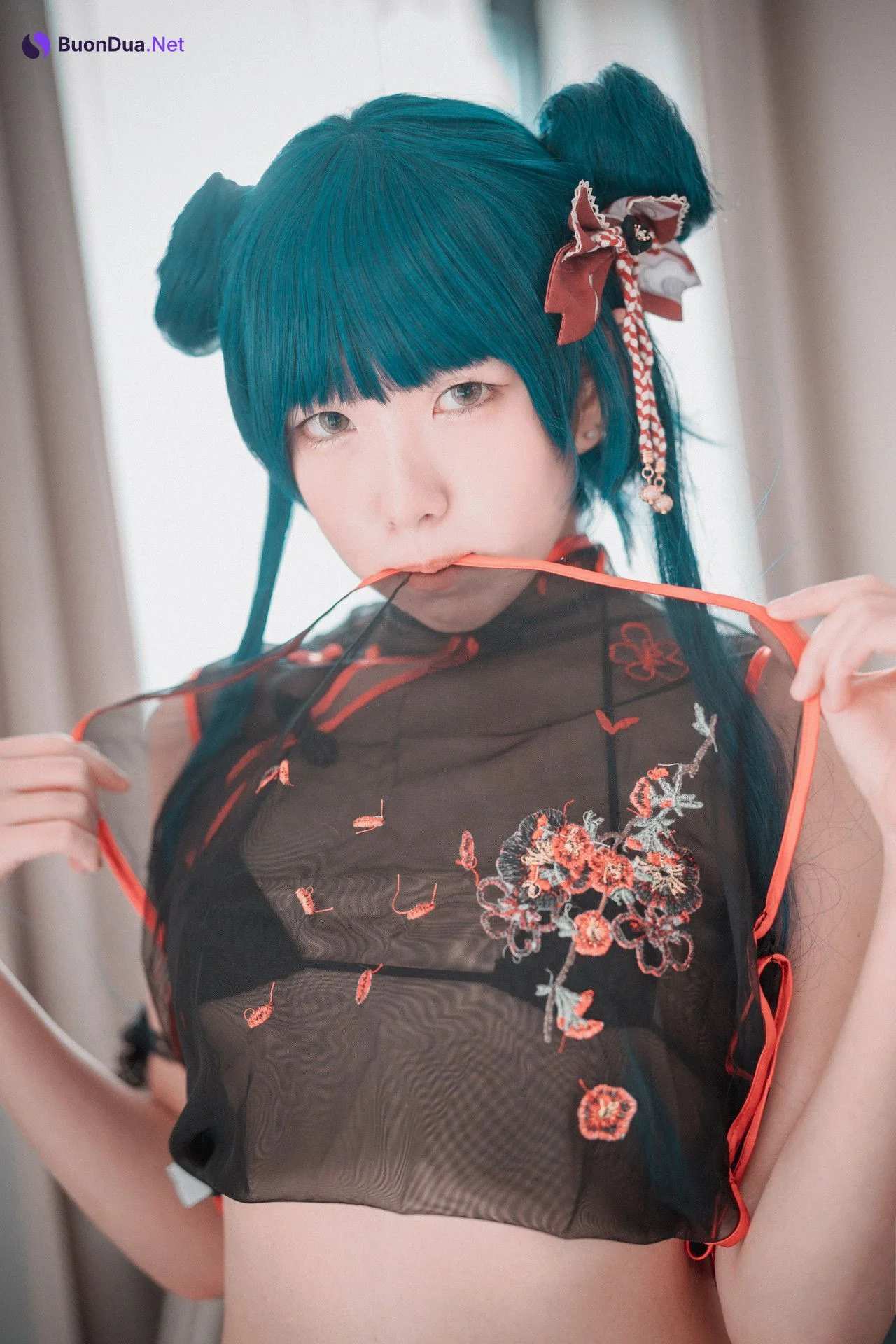 Sonson 손손, [DJAWA] Sheer Qipao Girl - Photo 13