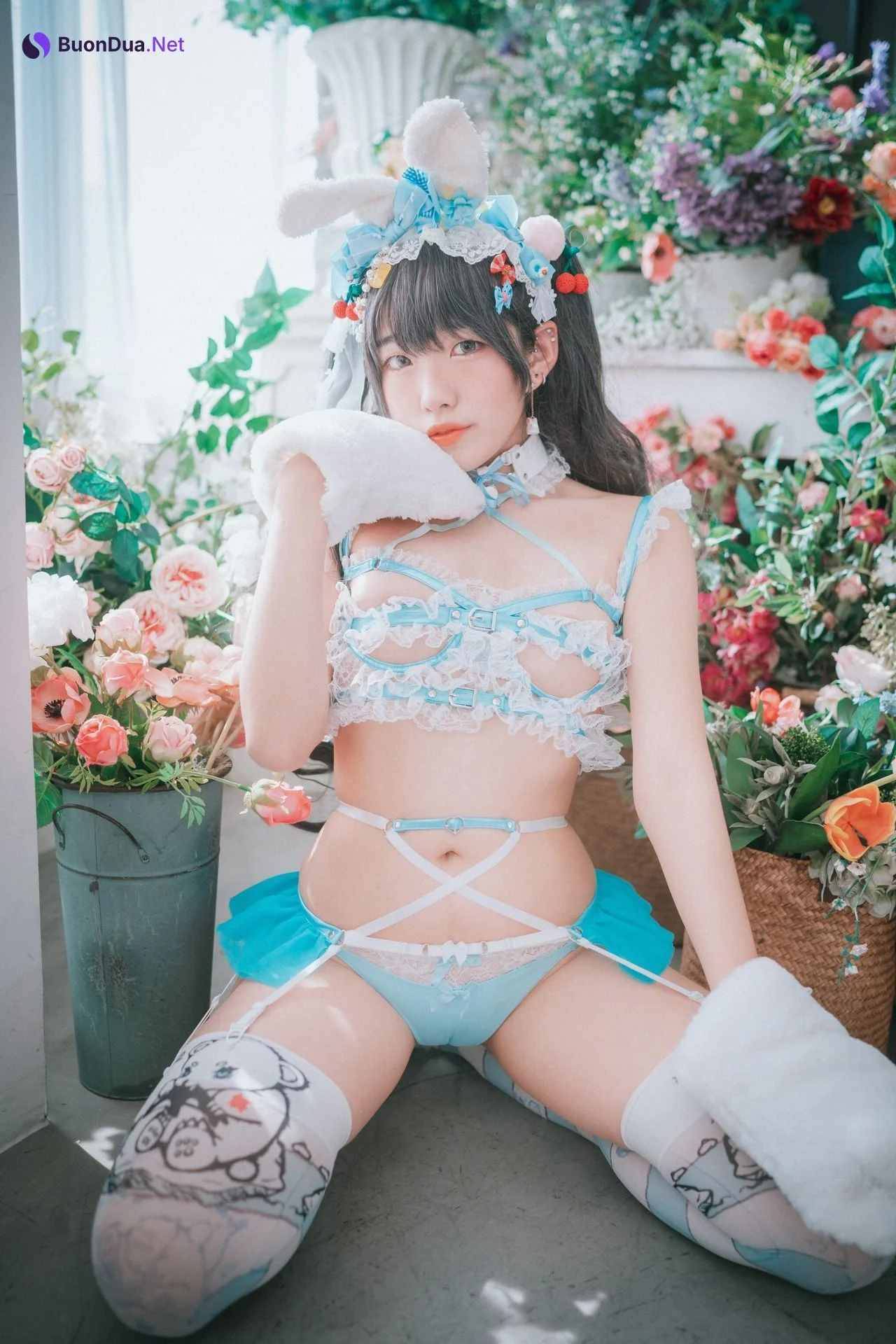 Sonson 손손, [DJAWA] Turquoise Bunny Set.01 - 사진 6