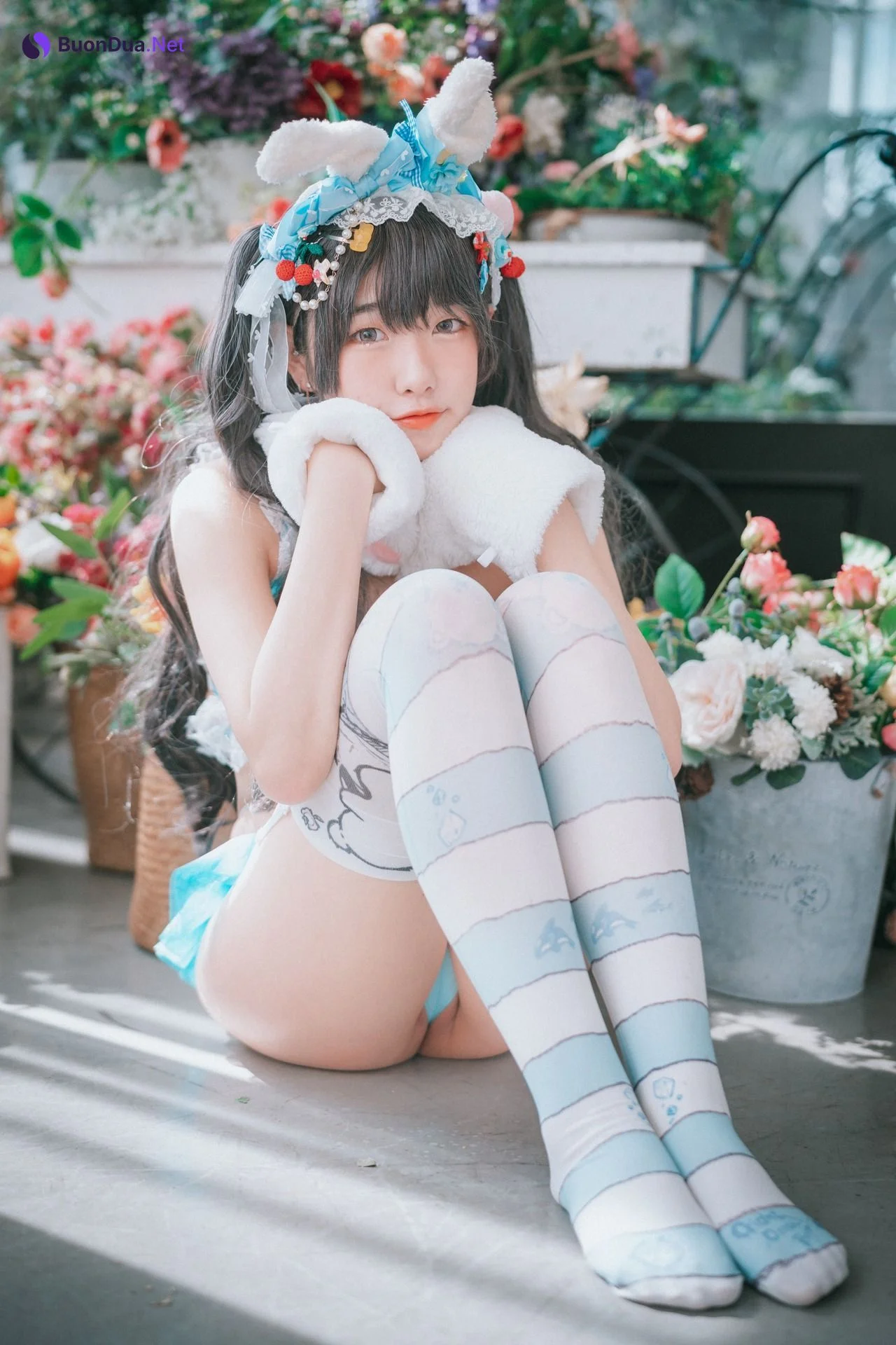 Sonson 손손, [DJAWA] Turquoise Bunny Set.01 - 사진 7