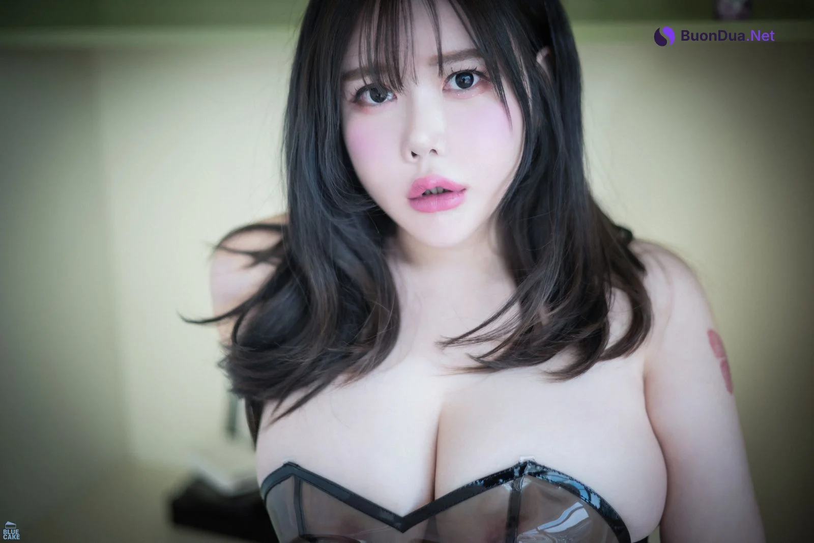 SUA 지수아, [BLUECAKE] Nude Bikini Black (RED+) - Photo 6