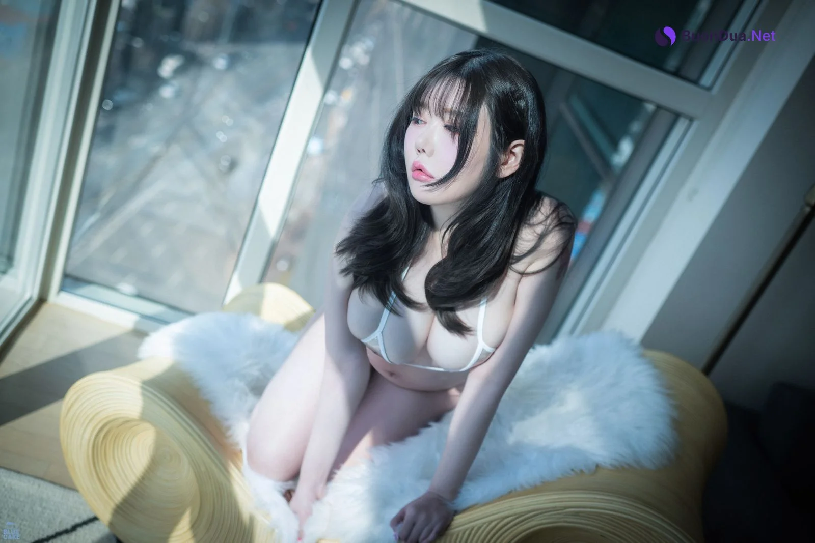 SUA 지수아, [BLUECAKE] Nude Bikini White (RED+) - รูปภาพ 2