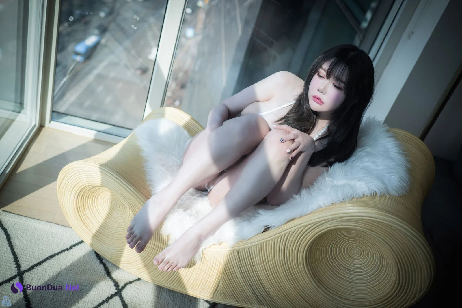 SUA 지수아, [BLUECAKE] Nude Bikini White (RED+) - รูปภาพ 4