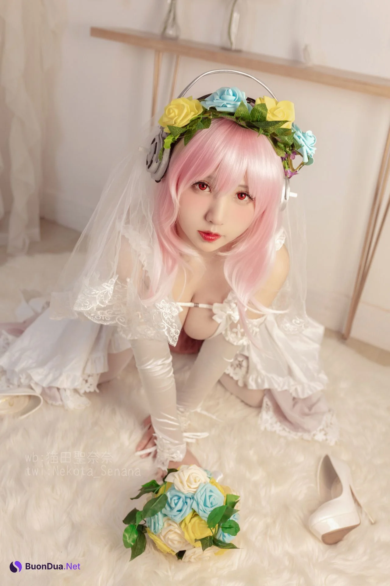 [猫田圣奈奈] 索尼子十周年花嫁 Super Sonico - Photo 10