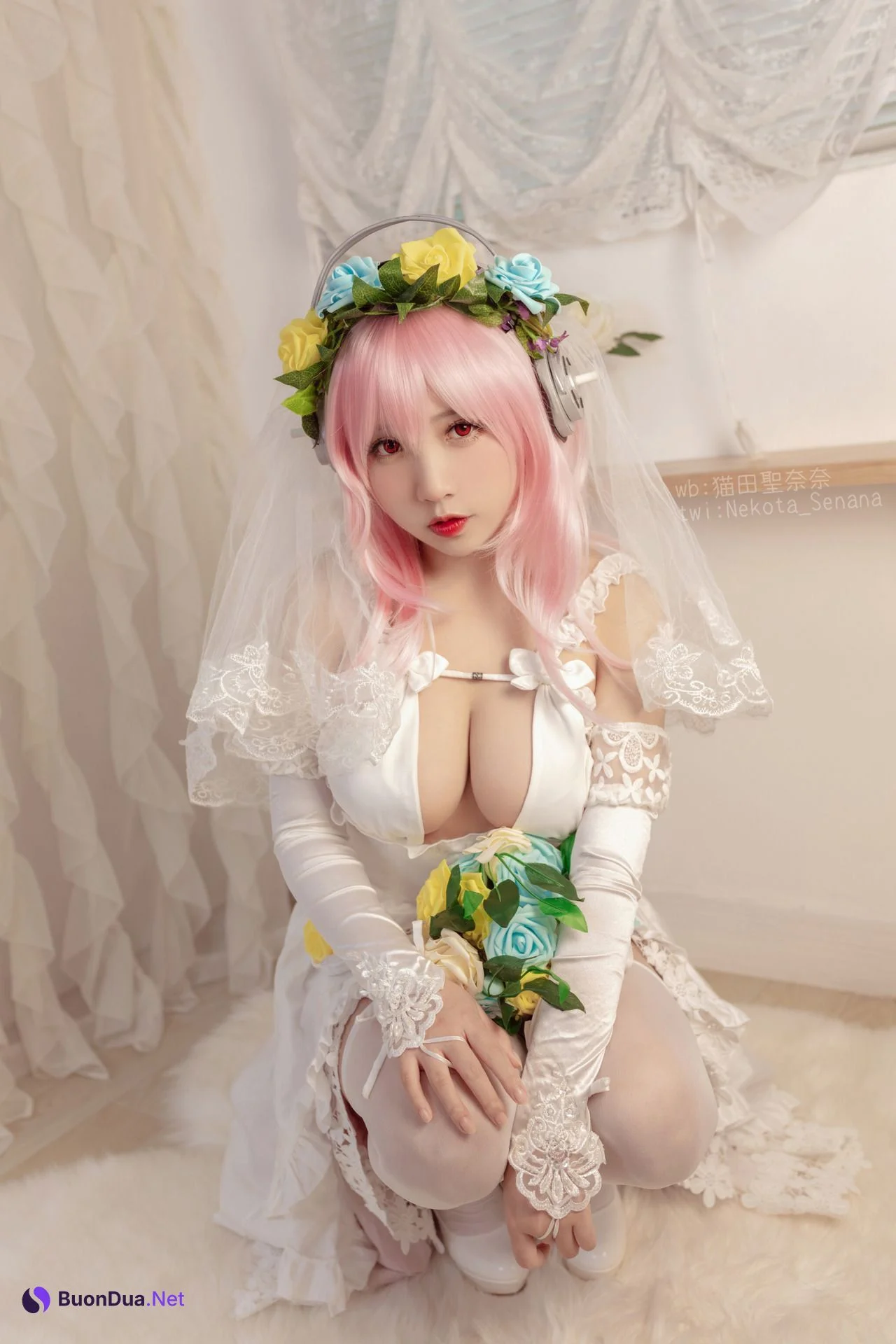 [猫田圣奈奈] 索尼子十周年花嫁 Super Sonico - Photo 12