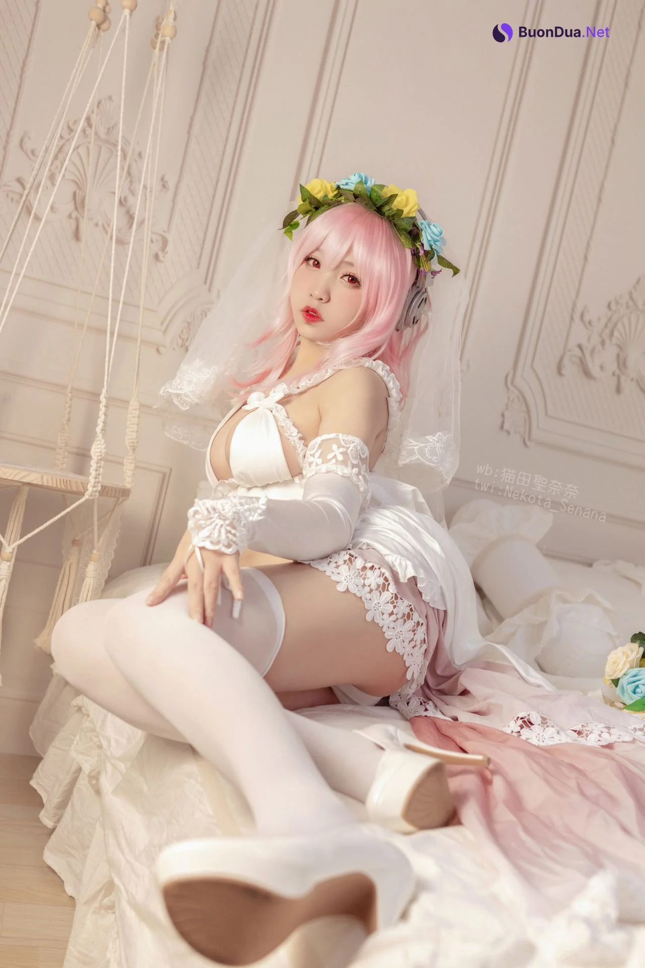 [猫田圣奈奈] 索尼子十周年花嫁 Super Sonico - Photo 13