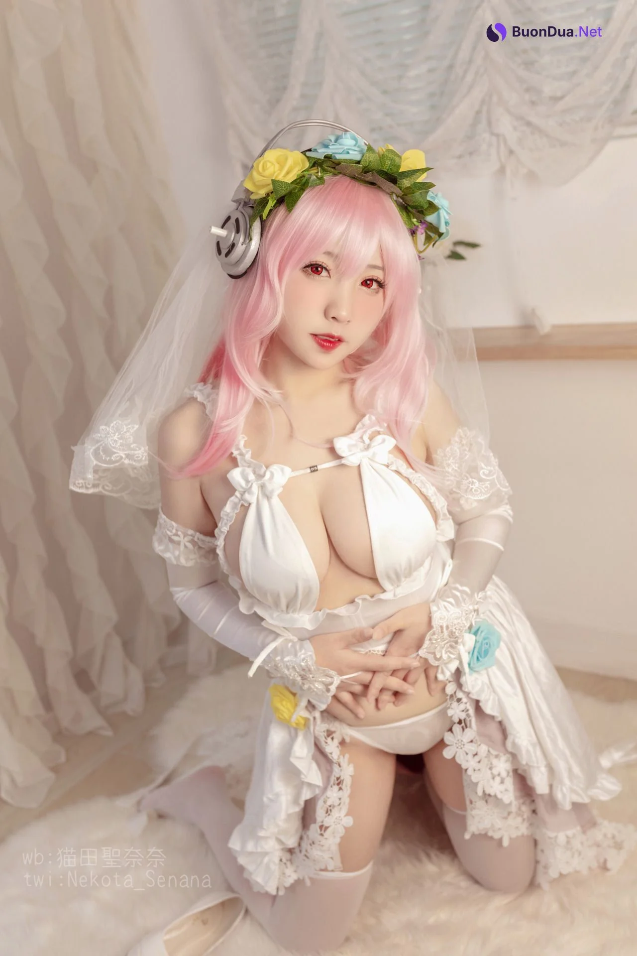 [猫田圣奈奈] 索尼子十周年花嫁 Super Sonico - Photo 15