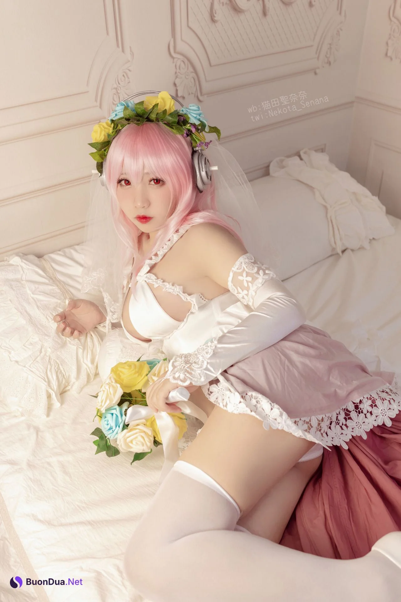 [猫田圣奈奈] 索尼子十周年花嫁 Super Sonico - Photo 17