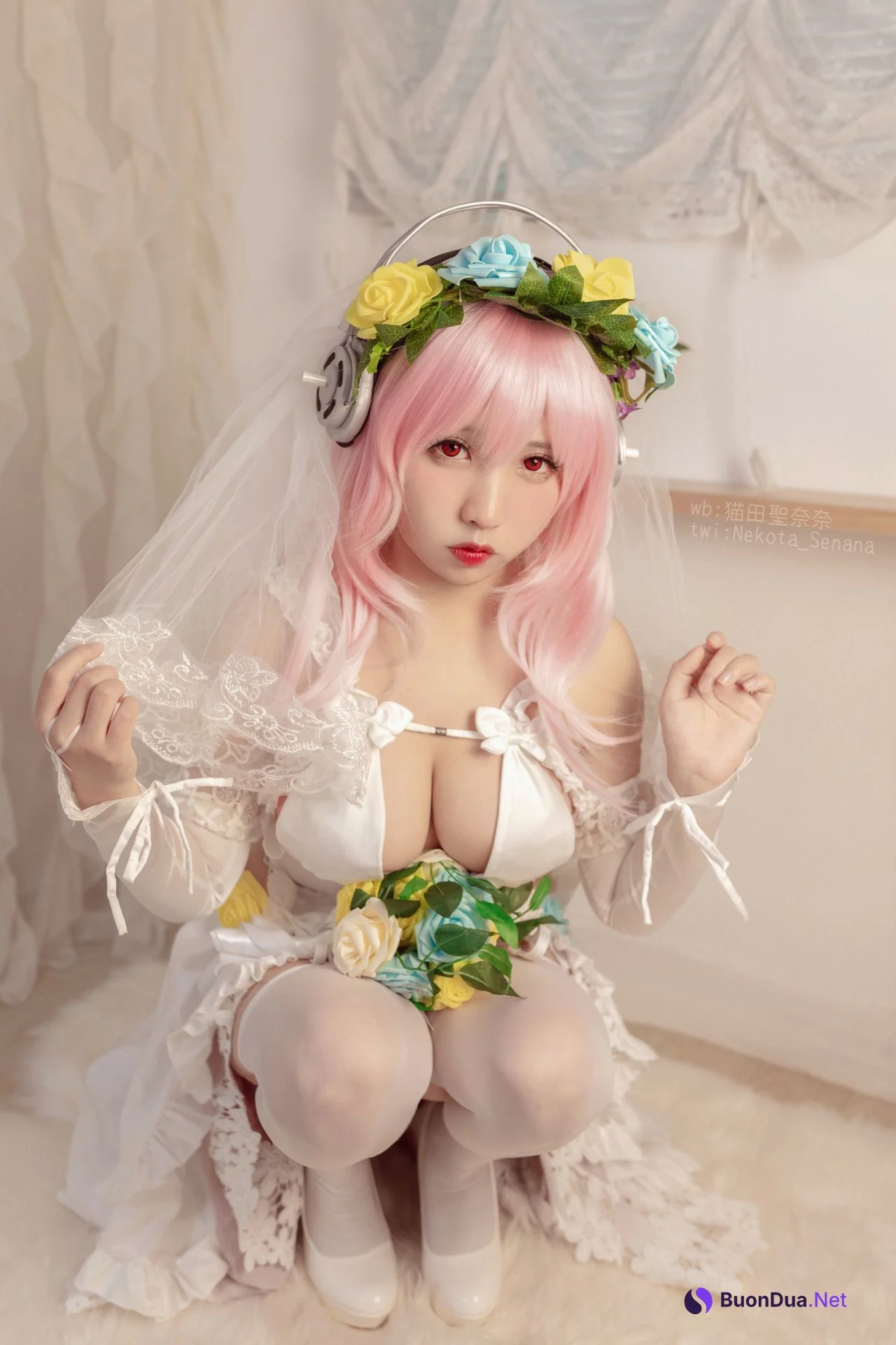 [猫田圣奈奈] 索尼子十周年花嫁 Super Sonico - Photo 18