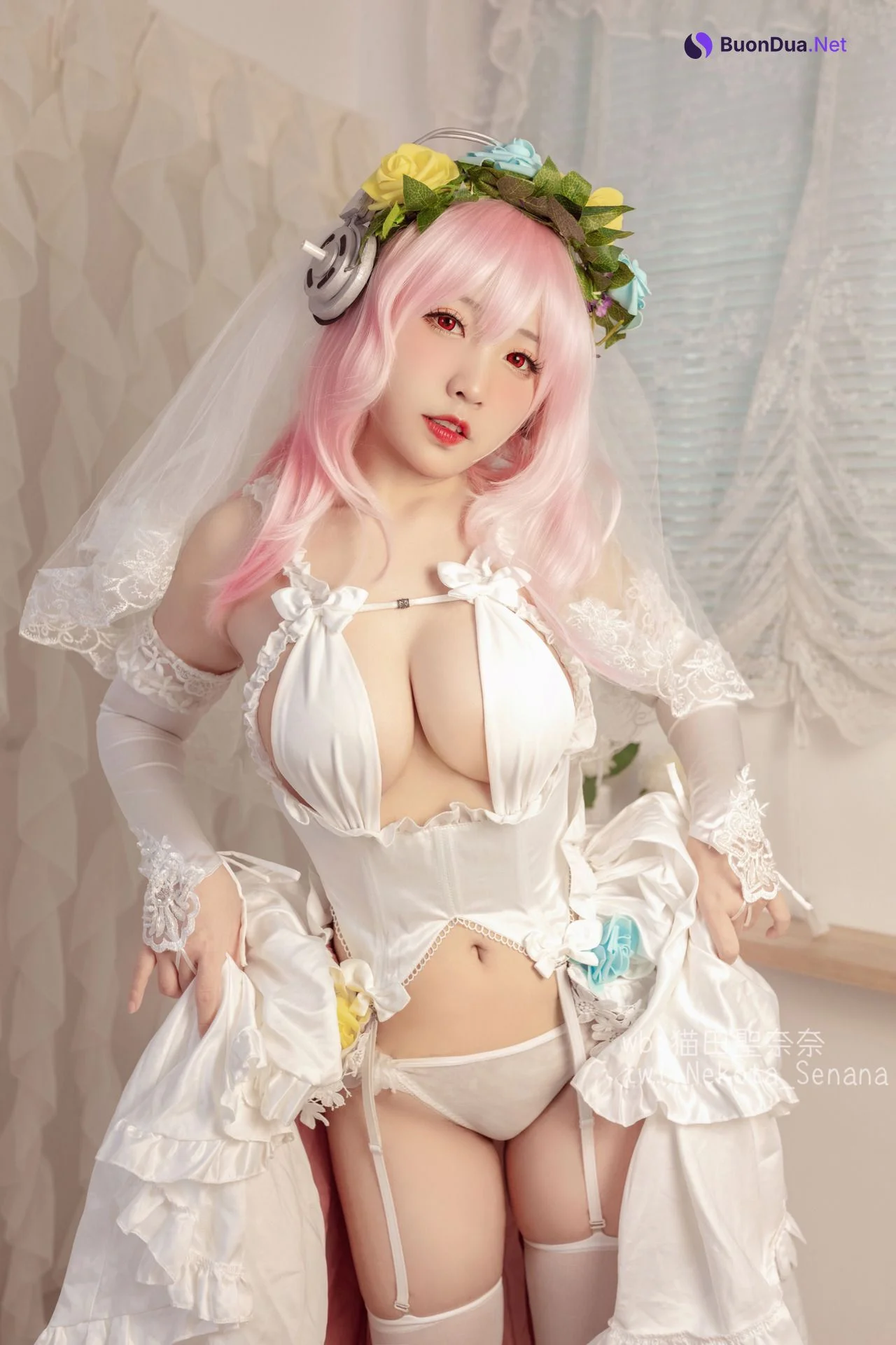 [猫田圣奈奈] 索尼子十周年花嫁 Super Sonico - Photo 19