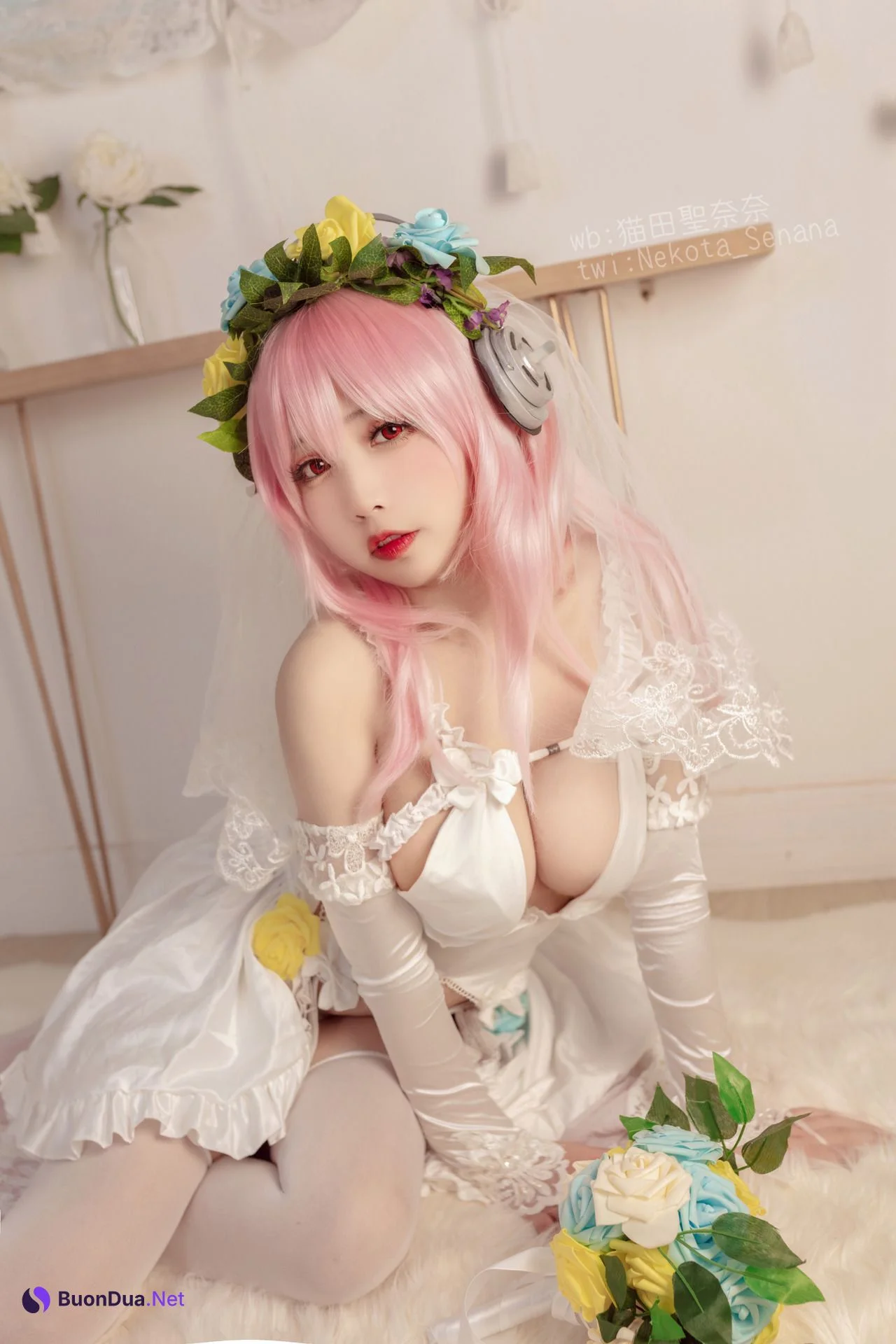 [猫田圣奈奈] 索尼子十周年花嫁 Super Sonico - Photo 3