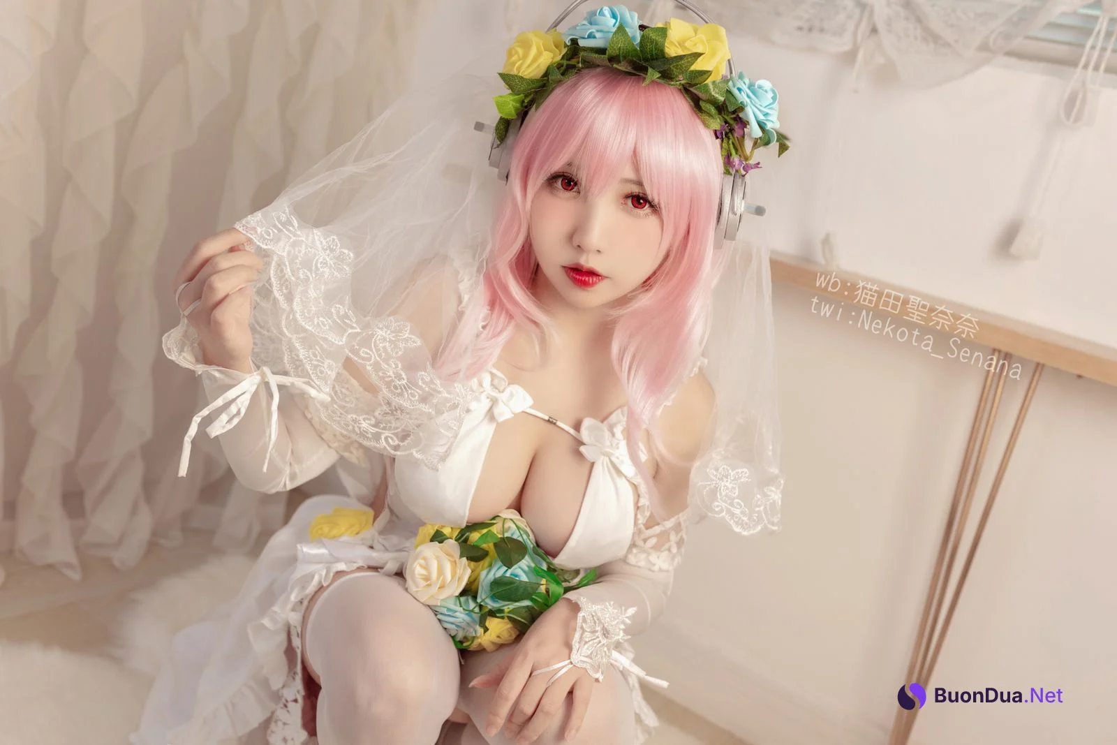 [猫田圣奈奈] 索尼子十周年花嫁 Super Sonico - Photo 5