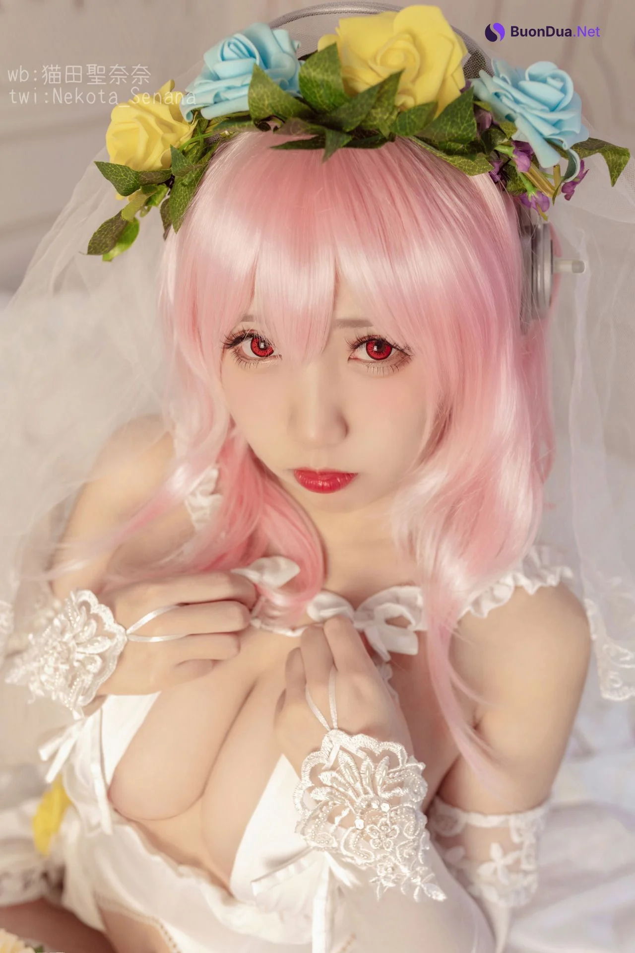 [猫田圣奈奈] 索尼子十周年花嫁 Super Sonico - Photo 6
