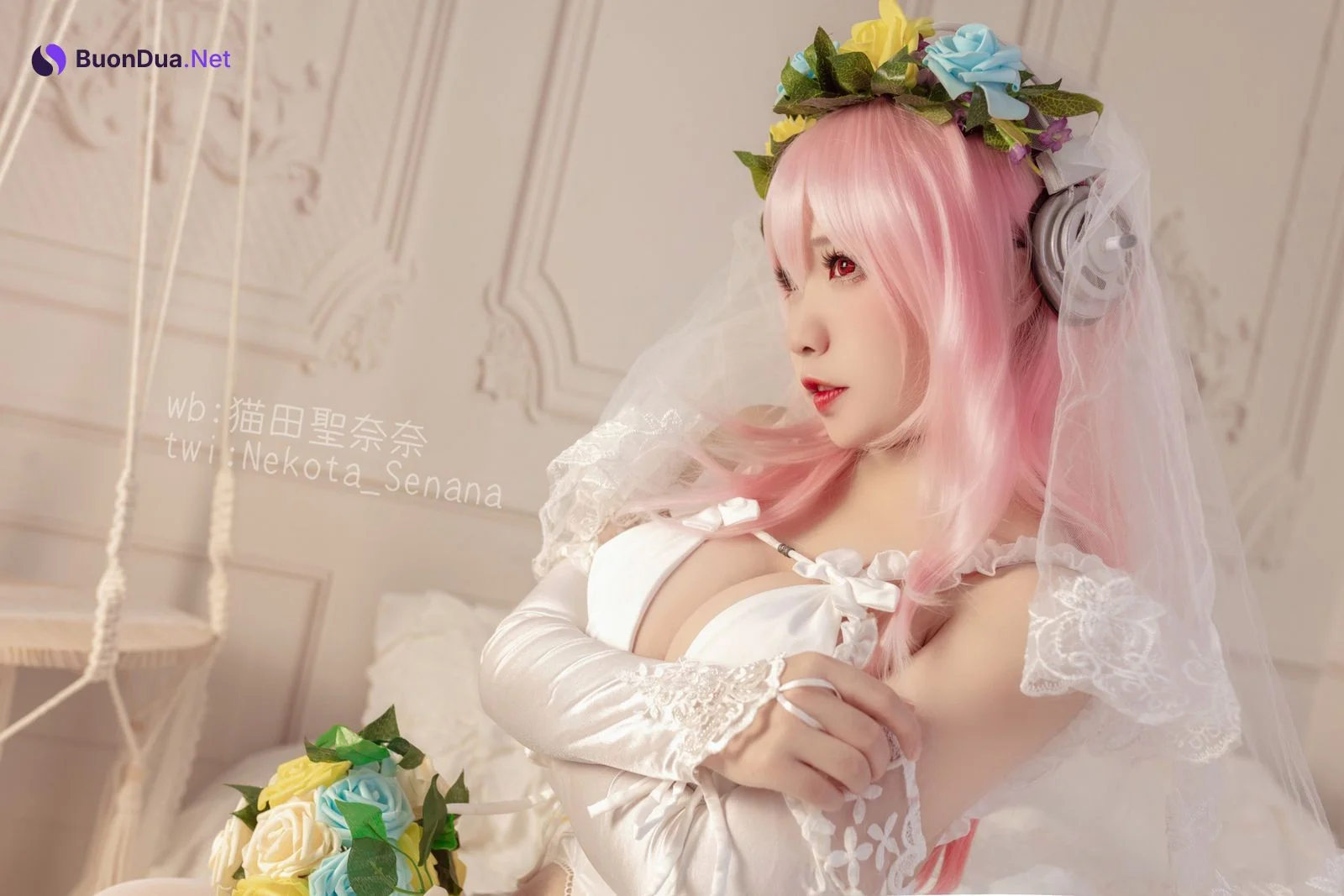 [猫田圣奈奈] 索尼子十周年花嫁 Super Sonico - Photo 7