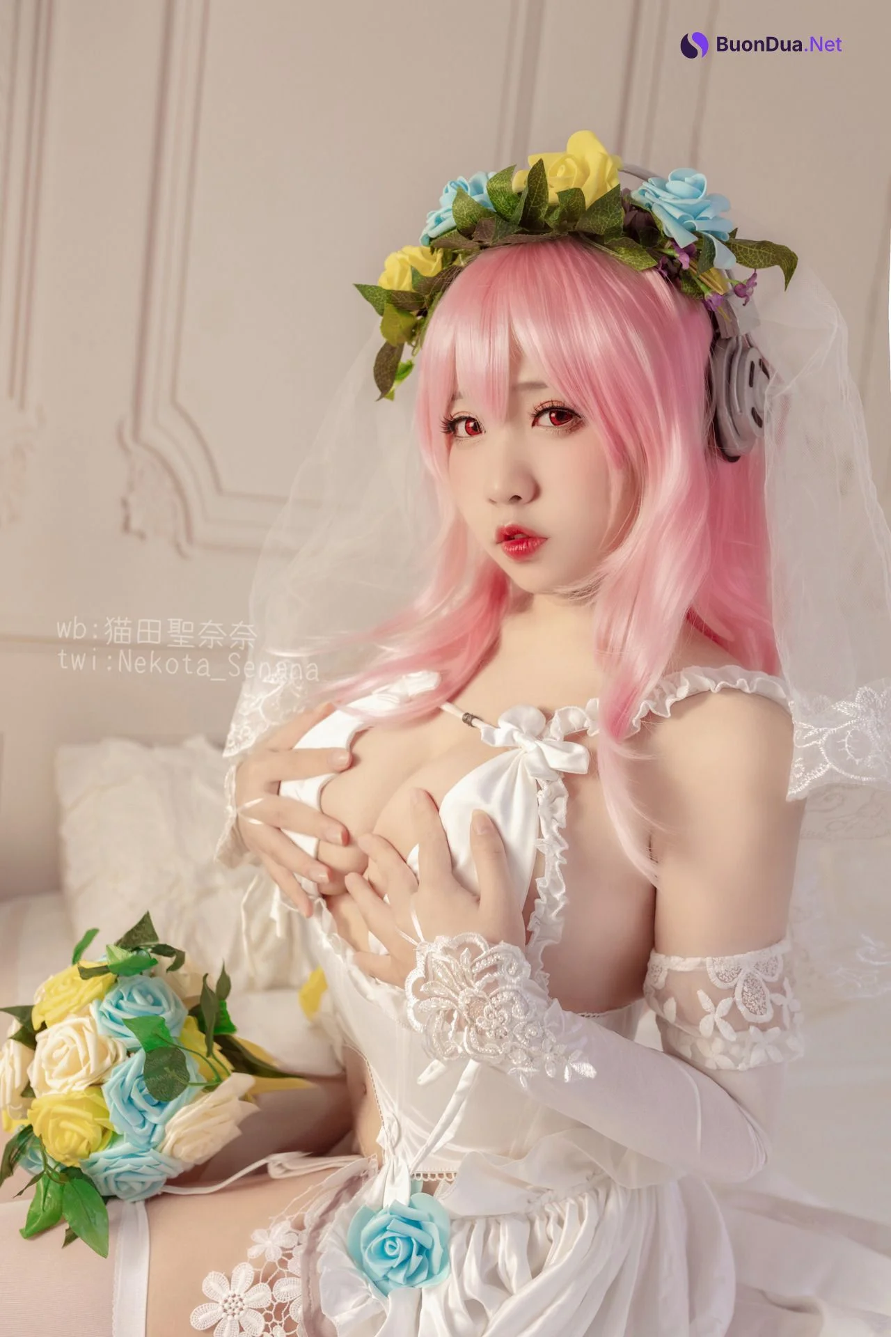 [猫田圣奈奈] 索尼子十周年花嫁 Super Sonico - Photo 8
