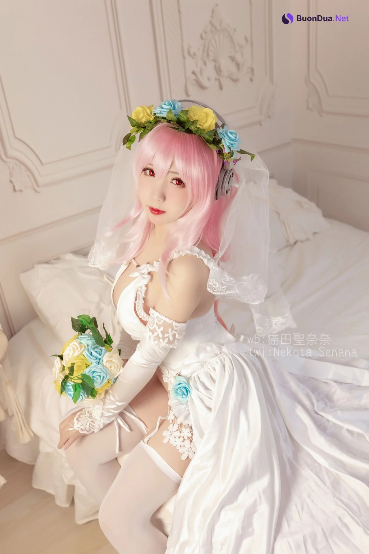 [猫田圣奈奈] 索尼子十周年花嫁 Super Sonico - Photo 9