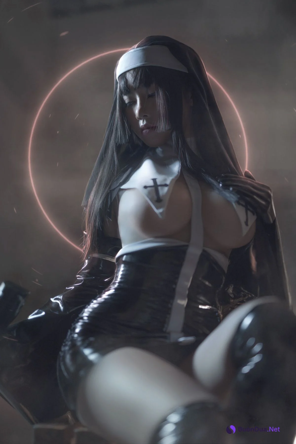 [uki雨季] 修女黑胶衣 - 写真 5