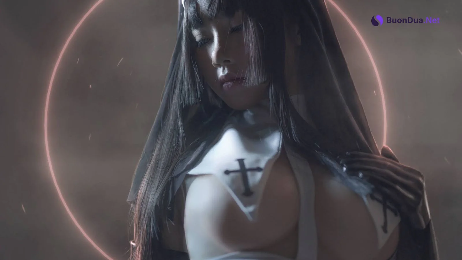 [uki雨季] 修女黑胶衣 - 写真 6