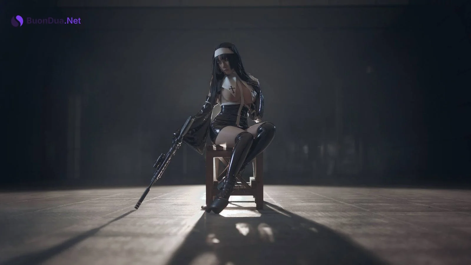 [uki雨季] 修女黑胶衣 - 写真 8