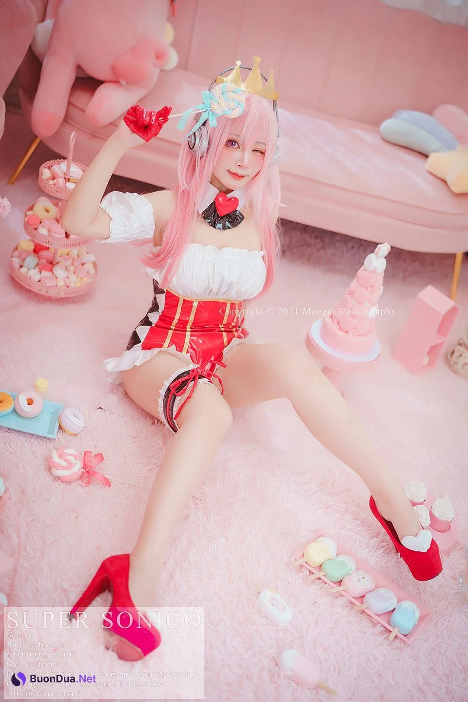 [野兔_Usako] Sonico, Queen of Hearts Ver. (すーぱーそに子) - Photo 6