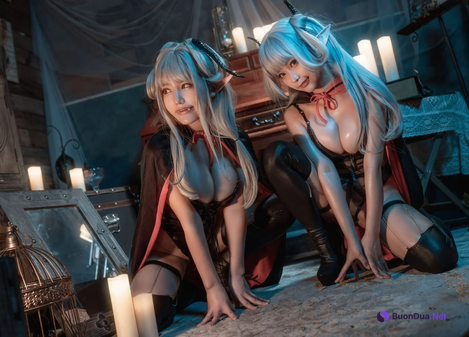 [一笑芳香沁&蠢沫沫] 双人吸血鬼 Vampire Twins - Photo 7