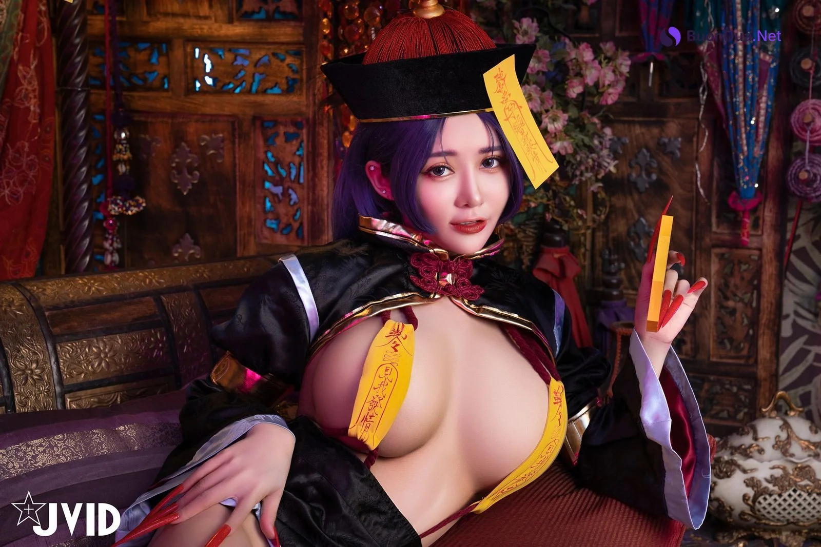 菰蒲風動縱斜影，殭屍奶光《安希》膣得液滿！見我發情——香希趕屍霊幻道士 X 最胸妖怪キョンシー Zombie sex folklore Set.01 - Photo 19