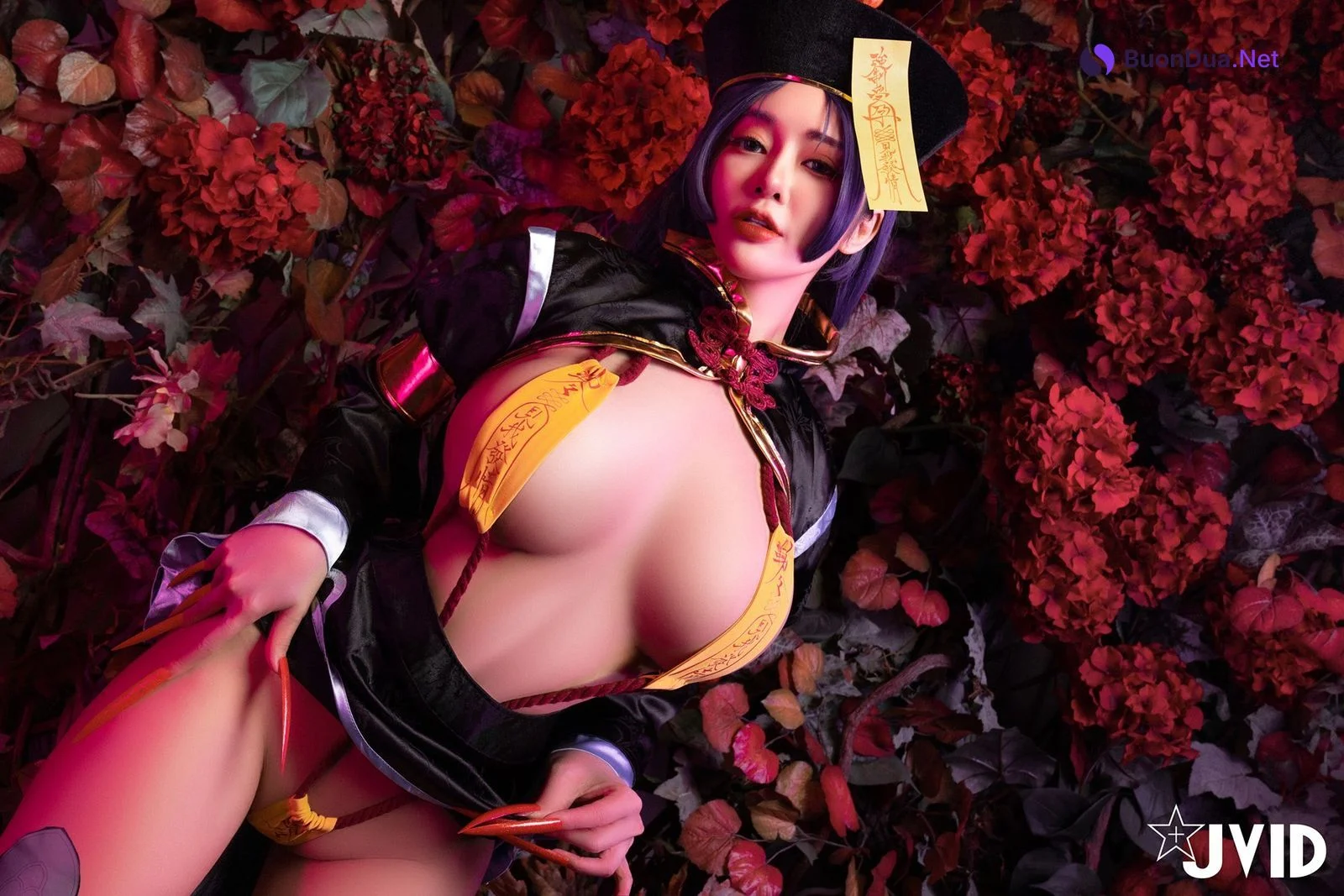 菰蒲風動縱斜影，殭屍奶光《安希》膣得液滿！見我發情——香希趕屍霊幻道士 X 最胸妖怪キョンシー Zombie sex folklore Set.01 - Photo 4