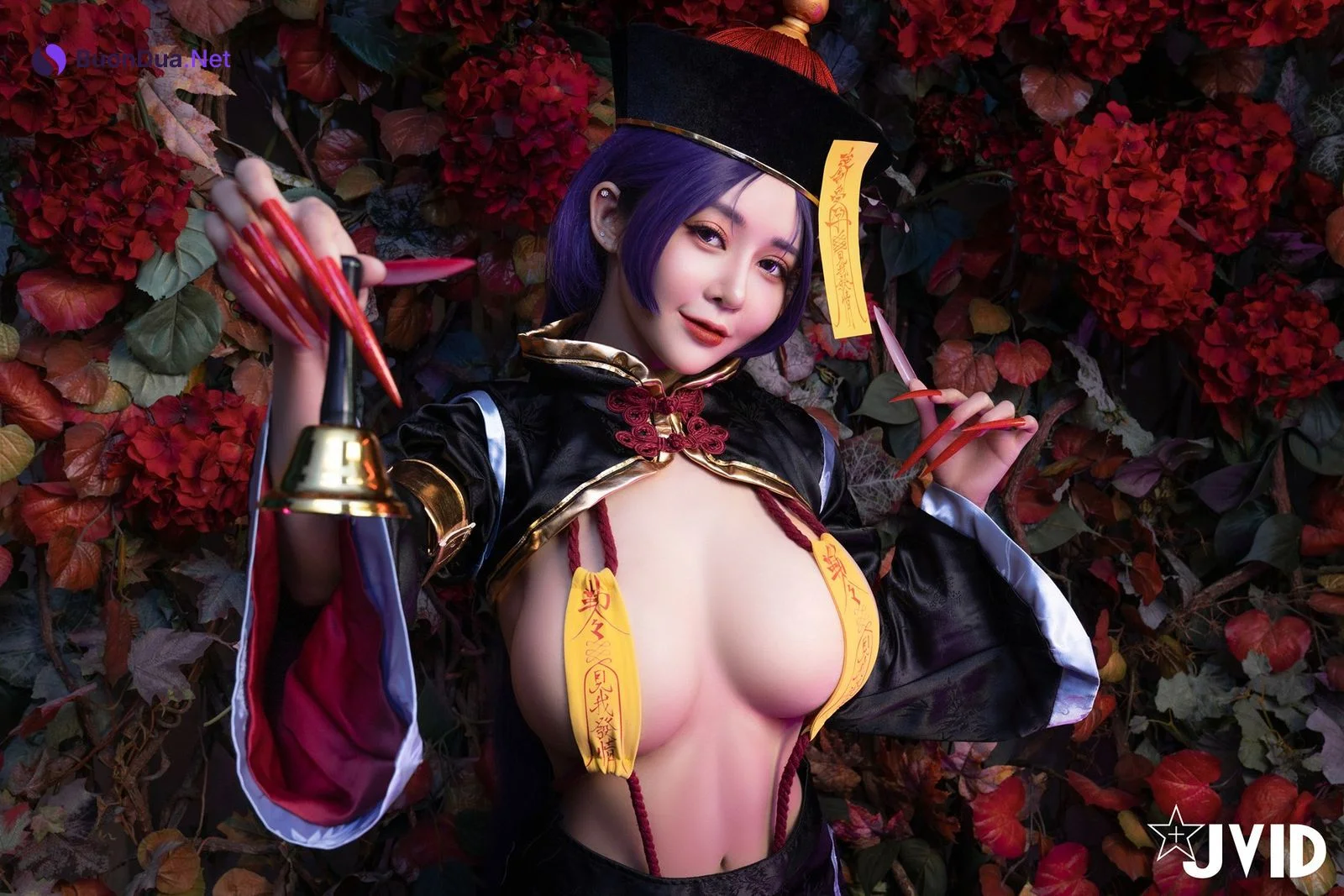菰蒲風動縱斜影，殭屍奶光《安希》膣得液滿！見我發情——香希趕屍霊幻道士 X 最胸妖怪キョンシー Zombie sex folklore Set.01 - Photo 8
