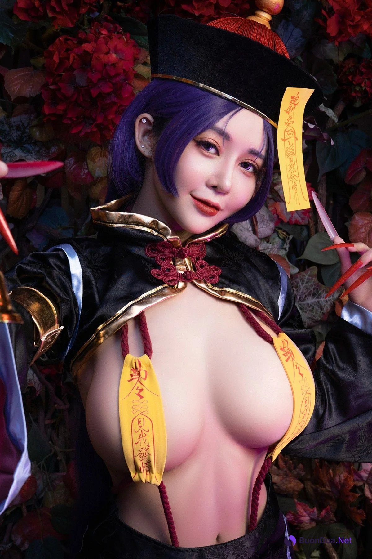 菰蒲風動縱斜影，殭屍奶光《安希》膣得液滿！見我發情——香希趕屍霊幻道士 X 最胸妖怪キョンシー Zombie sex folklore Set.01 - Photo 9