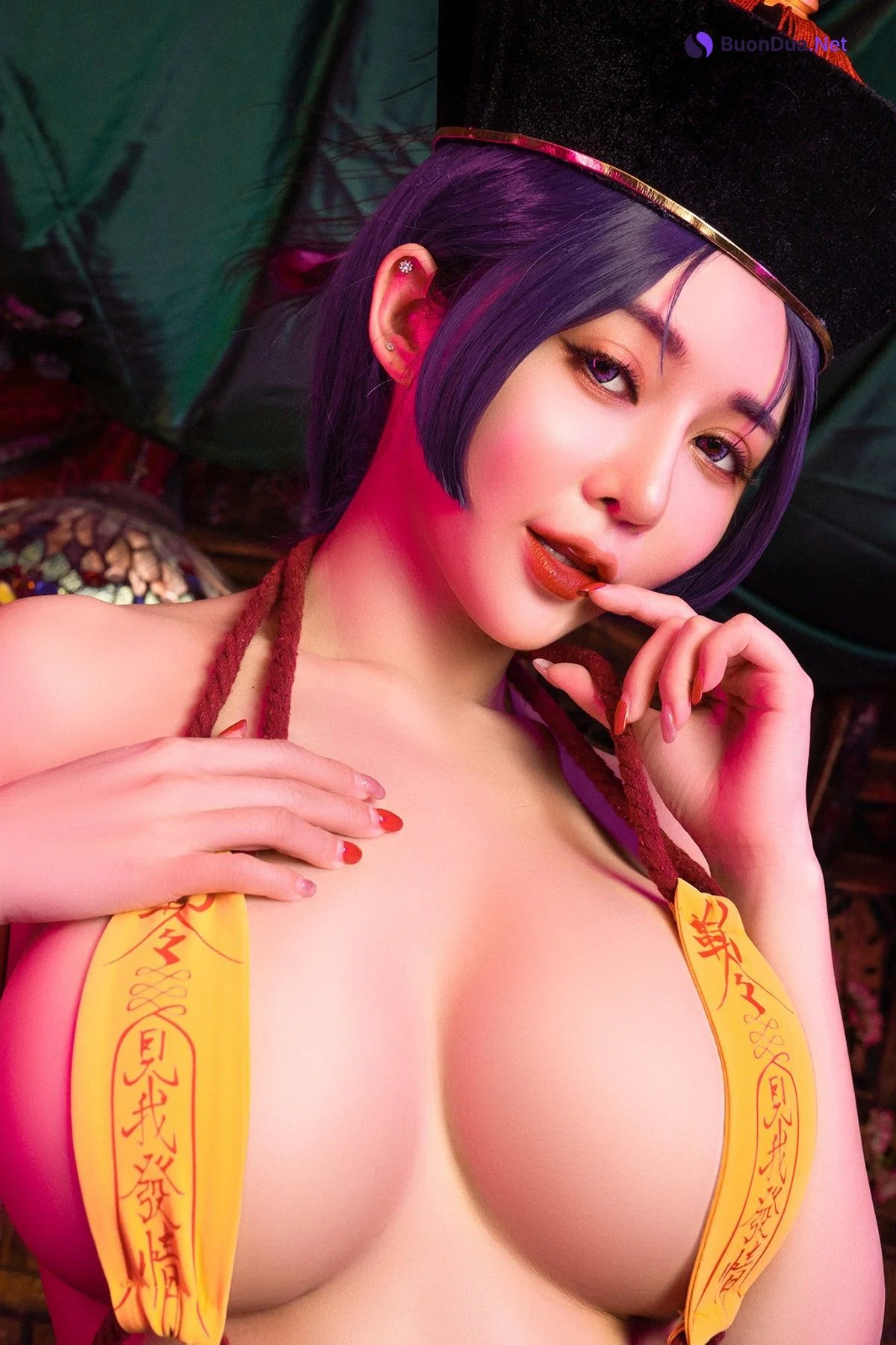 菰蒲風動縱斜影，殭屍奶光《安希》膣得液滿！見我發情——香希趕屍霊幻道士 X 最胸妖怪キョンシー Zombie sex folklore Set.02 - Photo 11