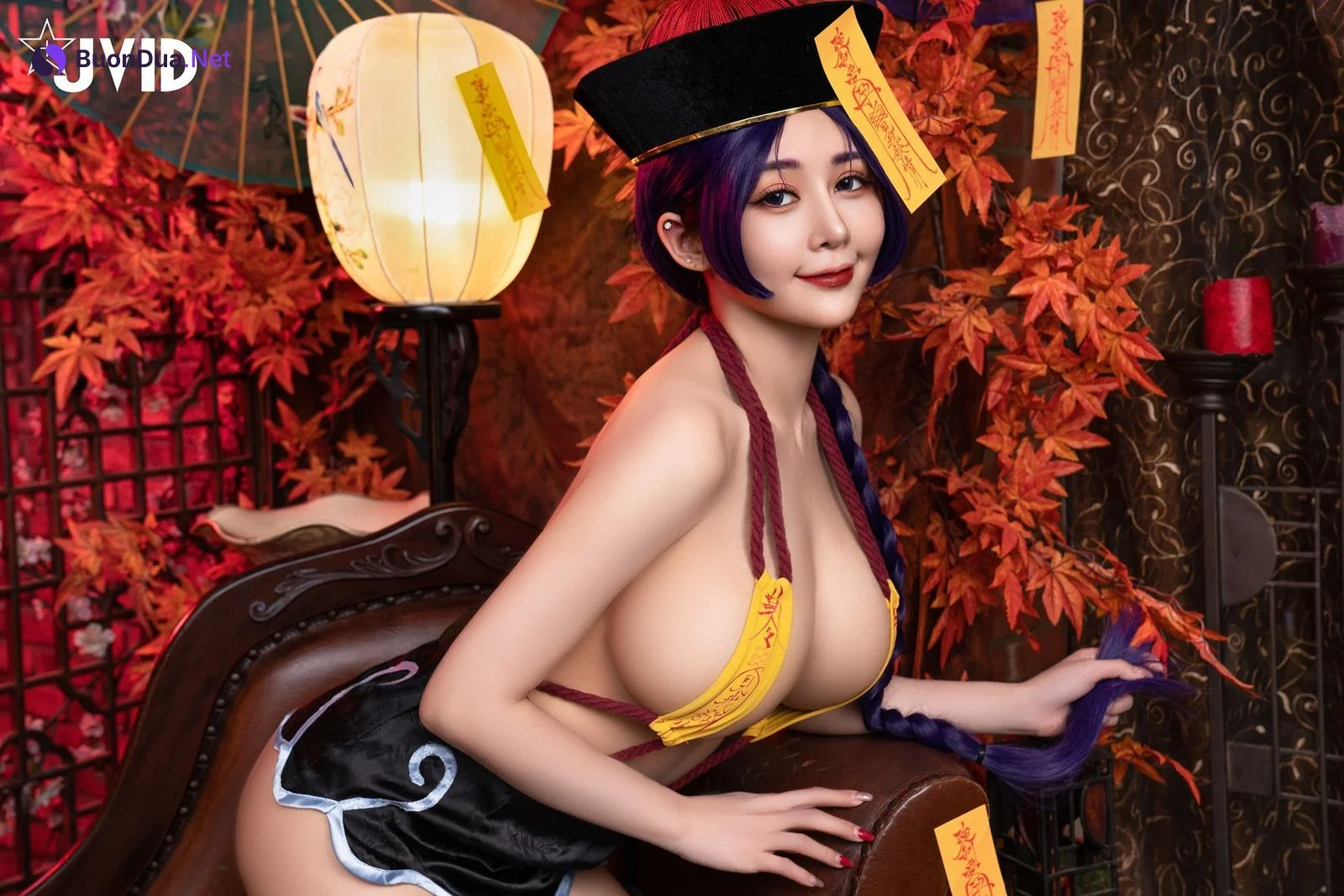 菰蒲風動縱斜影，殭屍奶光《安希》膣得液滿！見我發情——香希趕屍霊幻道士 X 最胸妖怪キョンシー Zombie sex folklore Set.02 - Photo 15
