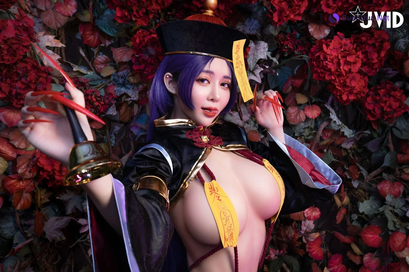 菰蒲風動縱斜影，殭屍奶光《安希》膣得液滿！見我發情——香希趕屍霊幻道士 X 最胸妖怪キョンシー Zombie sex folklore Set.02 - Photo 2