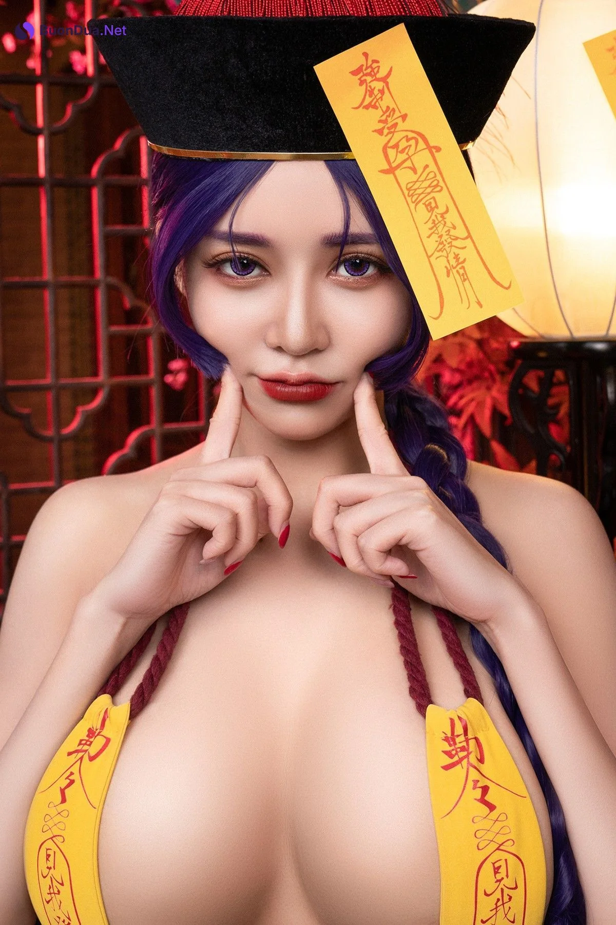 菰蒲風動縱斜影，殭屍奶光《安希》膣得液滿！見我發情——香希趕屍霊幻道士 X 最胸妖怪キョンシー Zombie sex folklore Set.02 - Photo 20