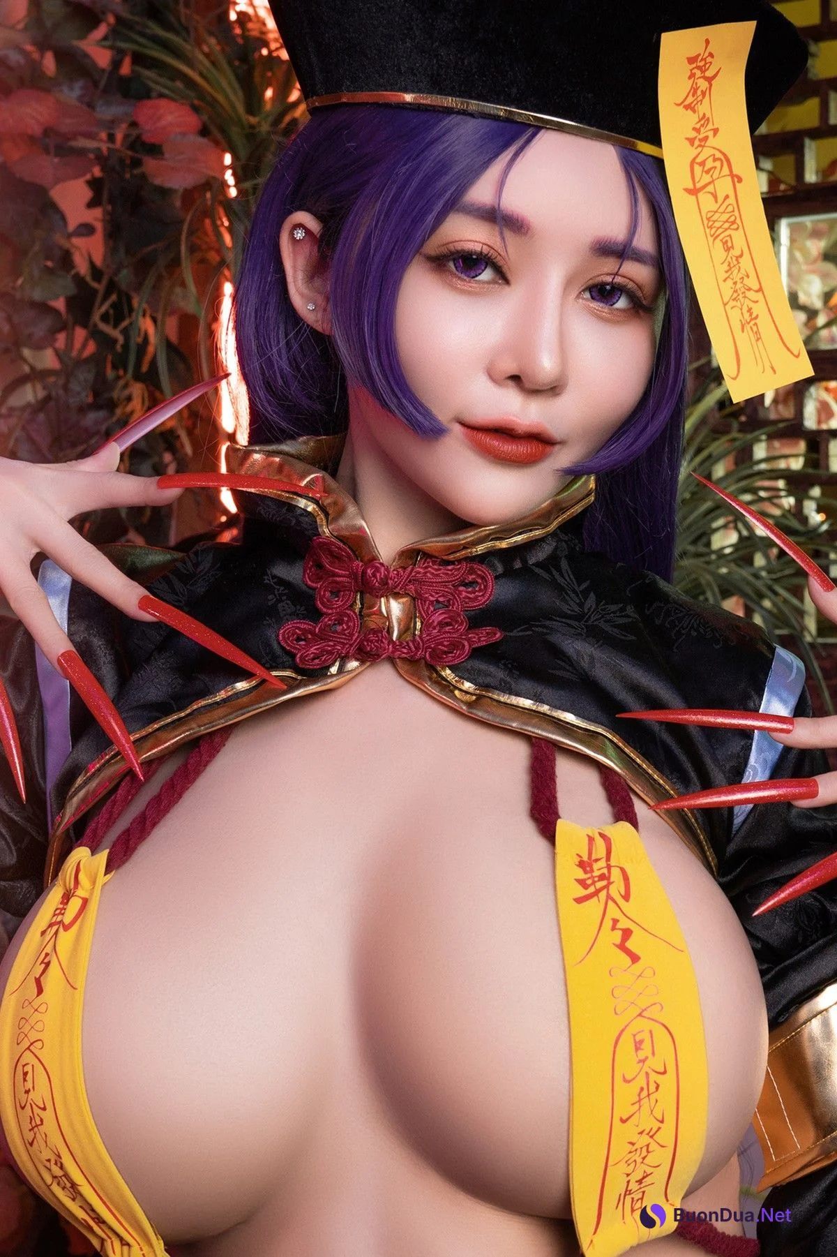 菰蒲風動縱斜影，殭屍奶光《安希》膣得液滿！見我發情——香希趕屍霊幻道士 X 最胸妖怪キョンシー Zombie sex folklore Set.02 - Photo 9