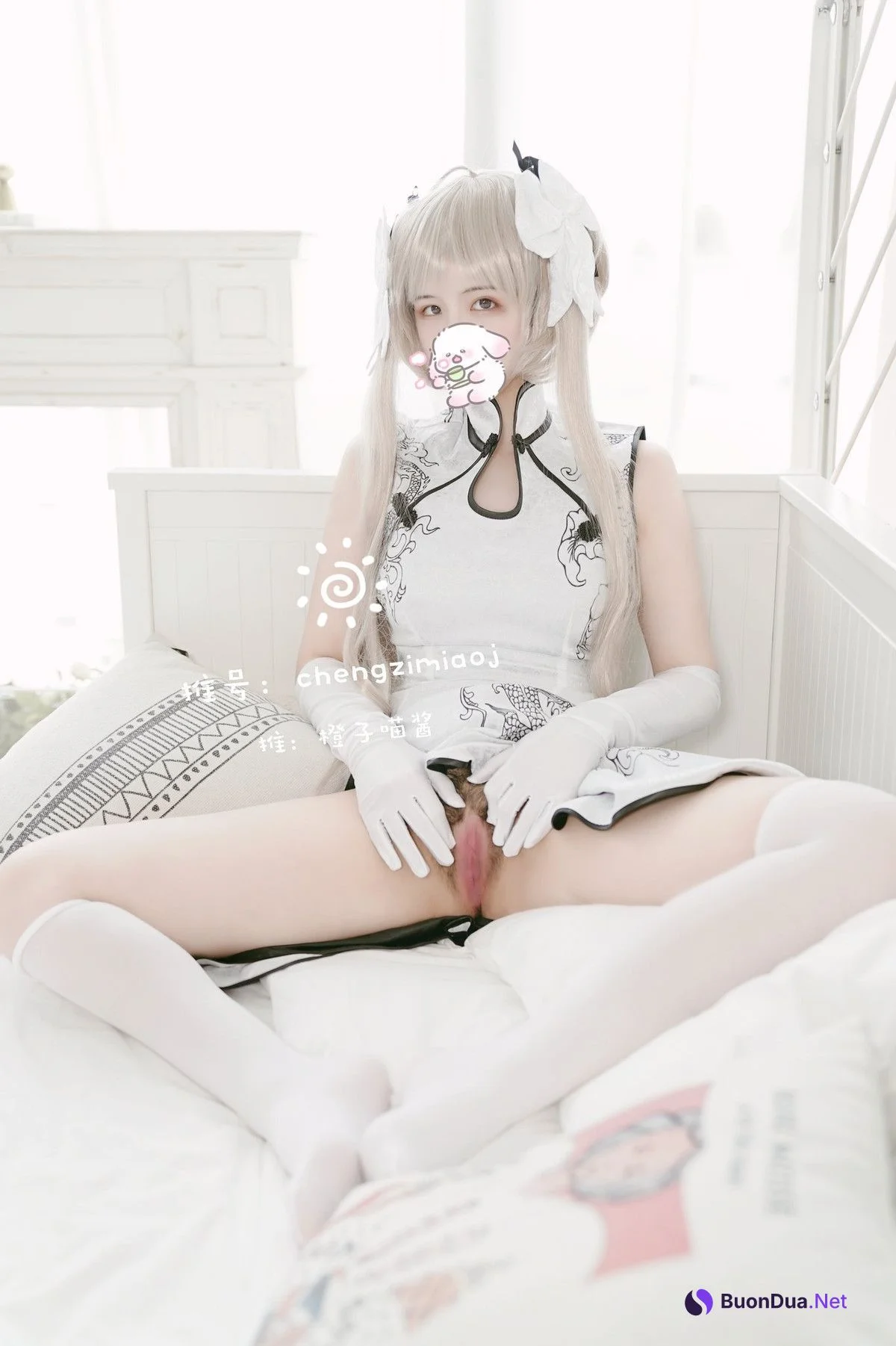 橙子喵酱 穹妹旗袍 & 穹妹体操服 - Photo 12