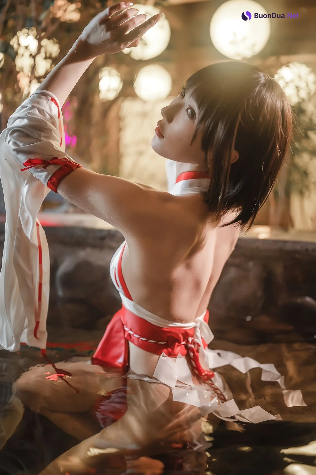 [阿包也是兔娘] 温泉巫女 - Photo 9