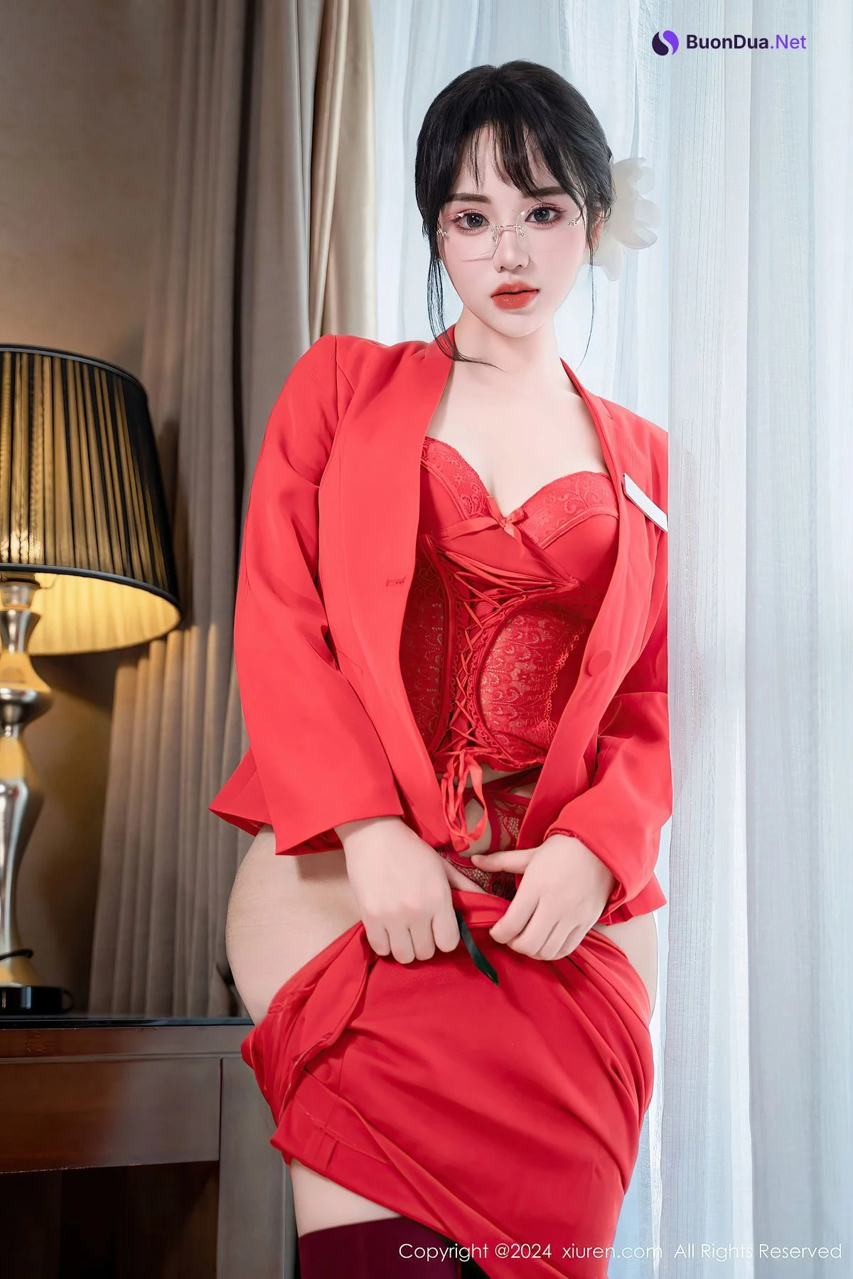 XiuRen秀人网 No.8360 汐汐爱吃草莓LuXuan - Photo 13