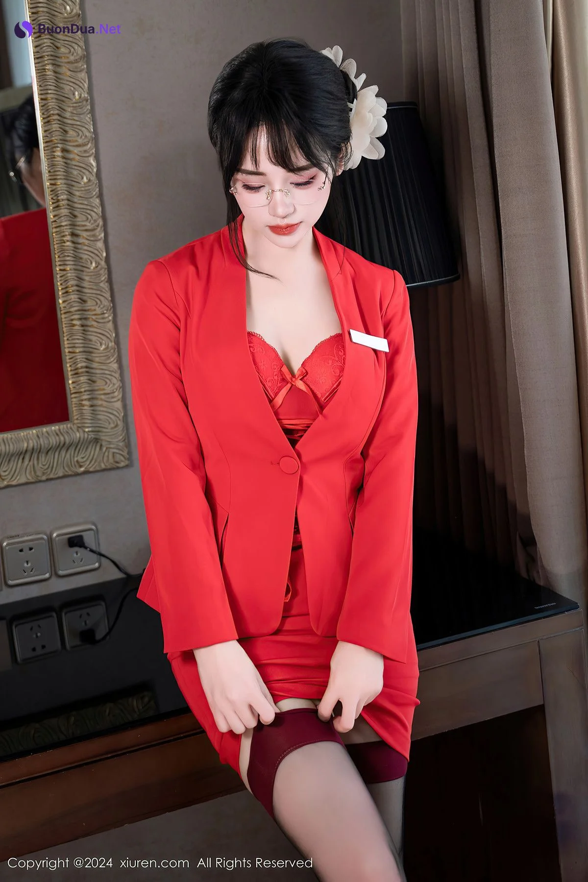 XiuRen秀人网 No.8360 汐汐爱吃草莓LuXuan - Photo 3