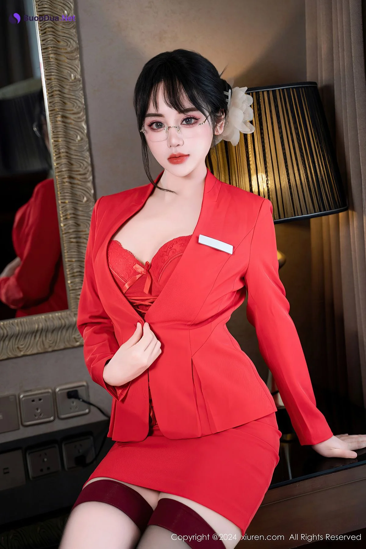XiuRen秀人网 No.8360 汐汐爱吃草莓LuXuan - Photo 4