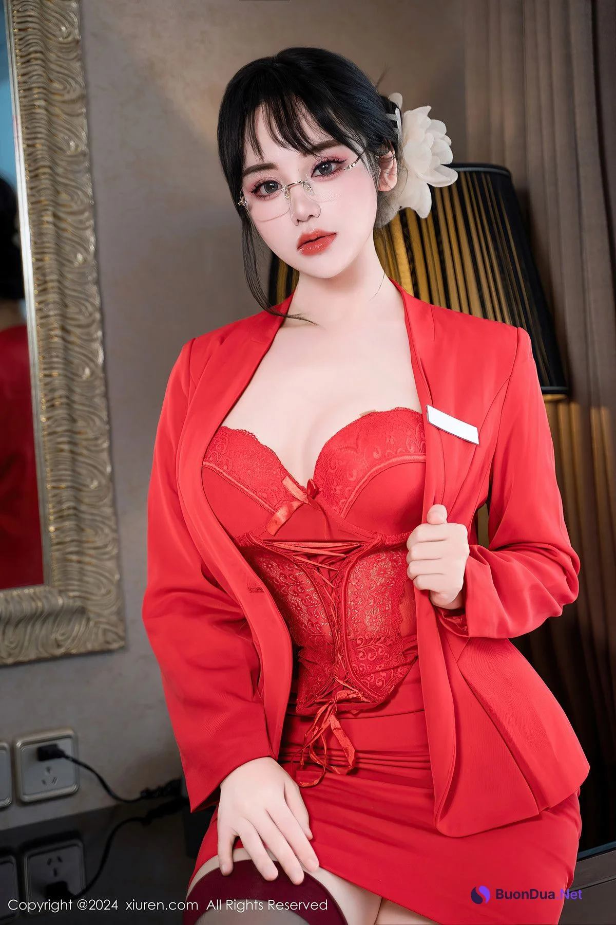 XiuRen秀人网 No.8360 汐汐爱吃草莓LuXuan - Photo 7