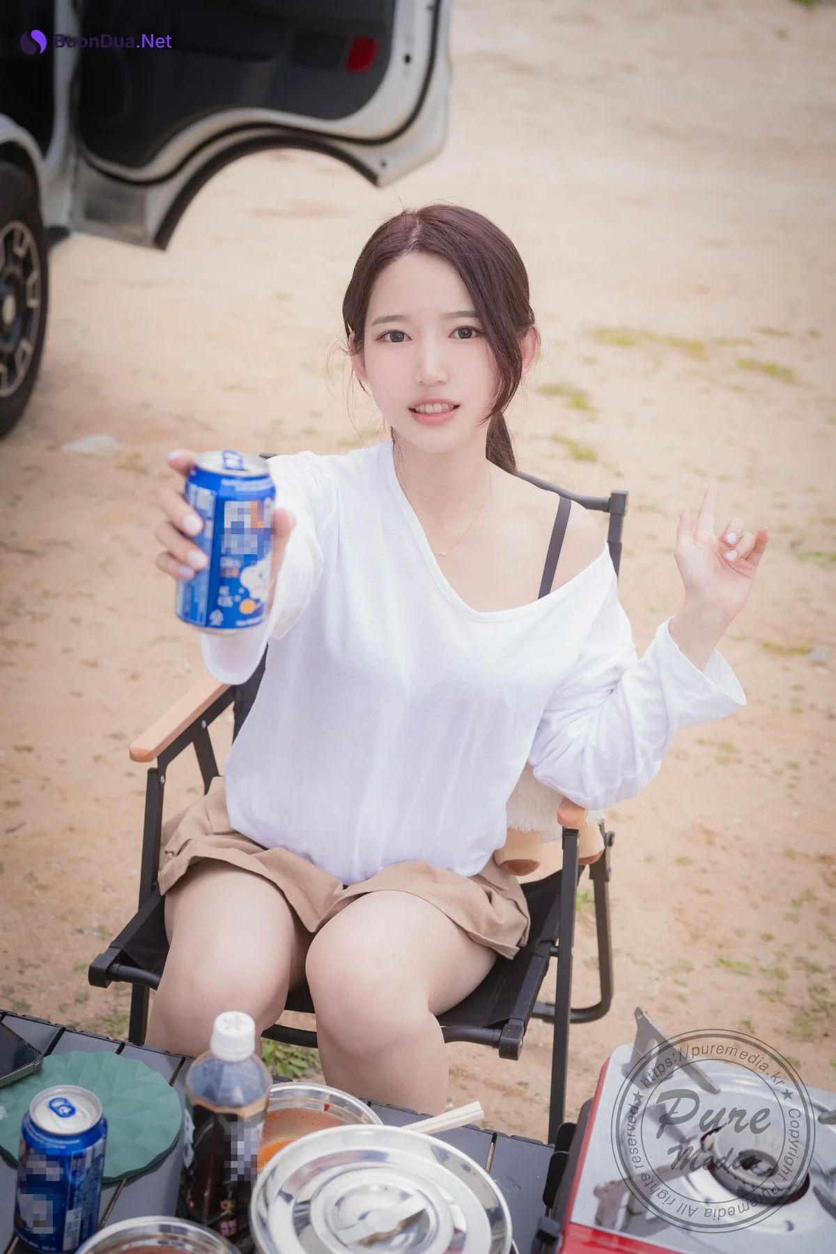 Yeha 예하, PURE MEDIA Vol.287 “Sex Vacation in Camping Car” Set.03 - 照片 20