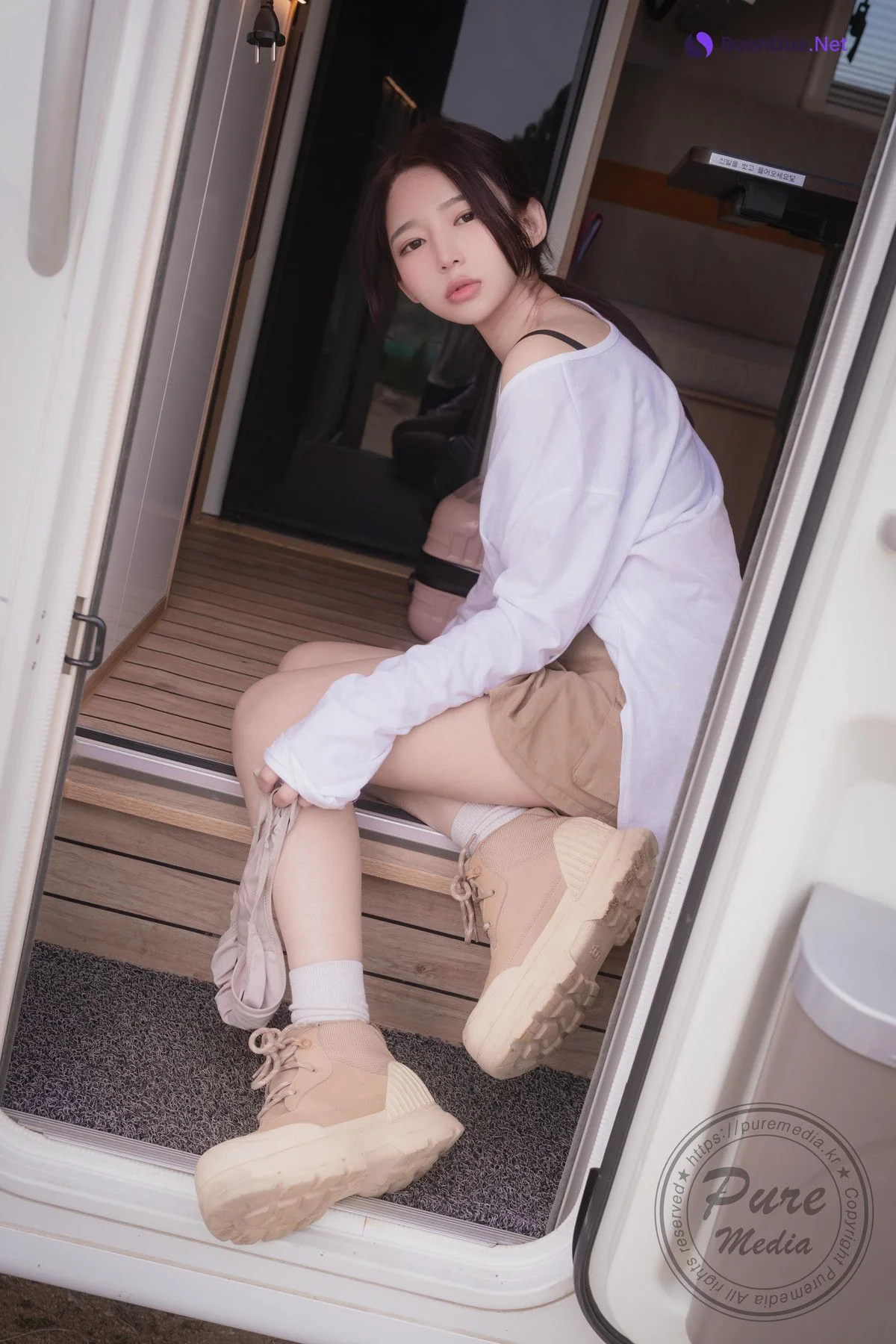 Yeha 예하, PURE MEDIA Vol.287 “Sex Vacation in Camping Car” Set.03 - 照片 34
