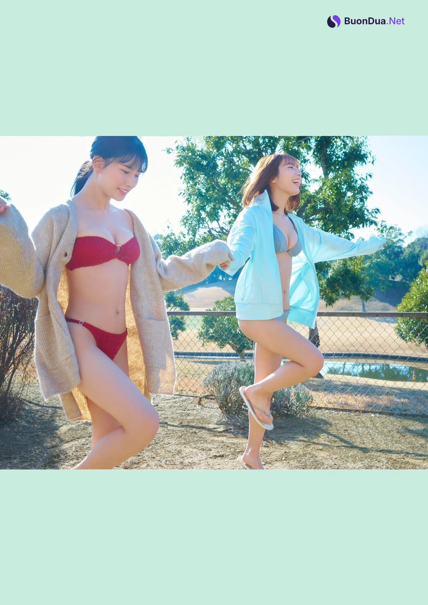 森嶋あんり&奥ゆい, デジタル限定 YJ Photo Book 「ふわゆるユリ姉妹」 Set.01 - Photo 2