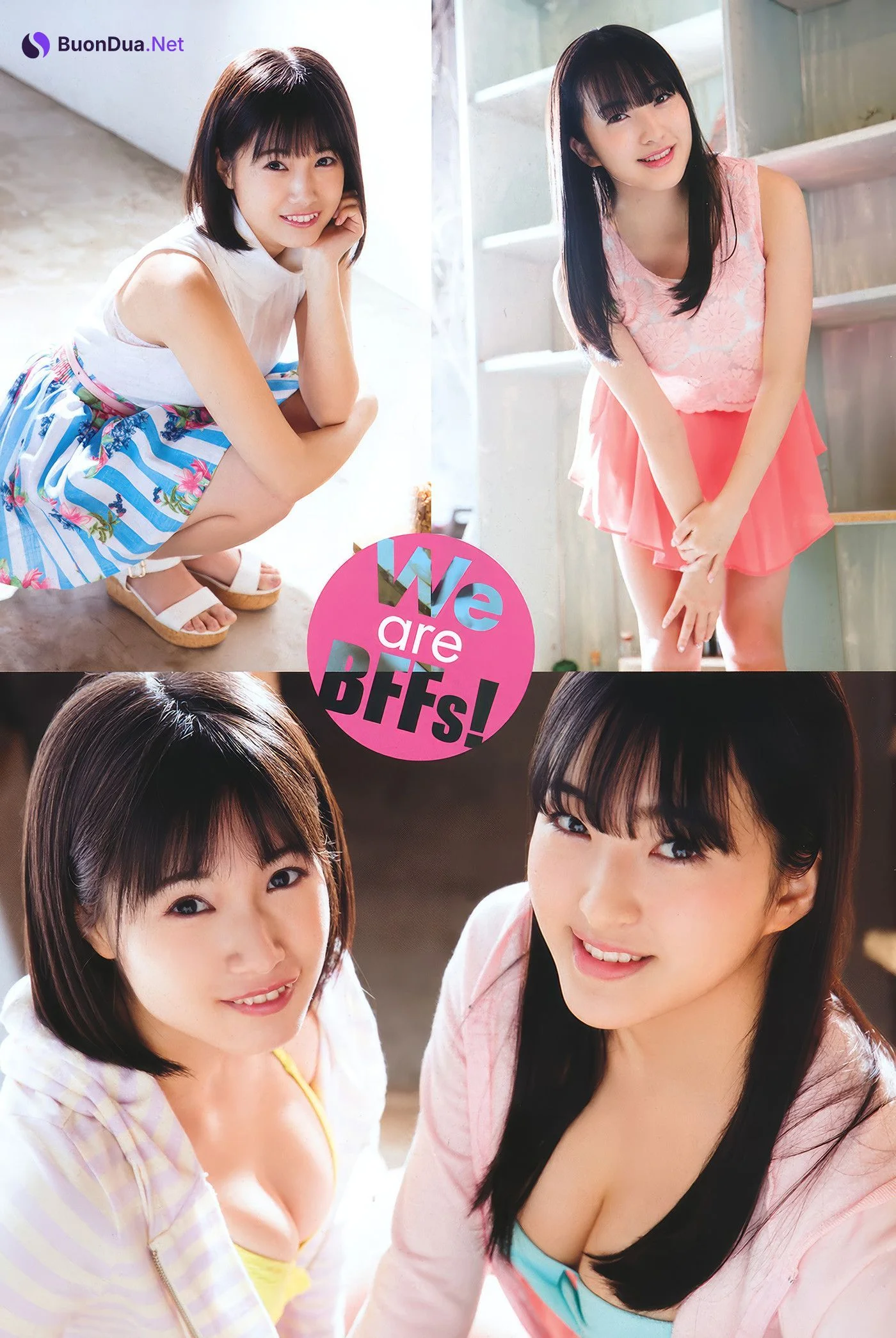 田島芽瑠・朝長美桜・村川緋杏, Young Animal 2018 No.10 (ヤングアニマル 2018年10号) - 사진 3