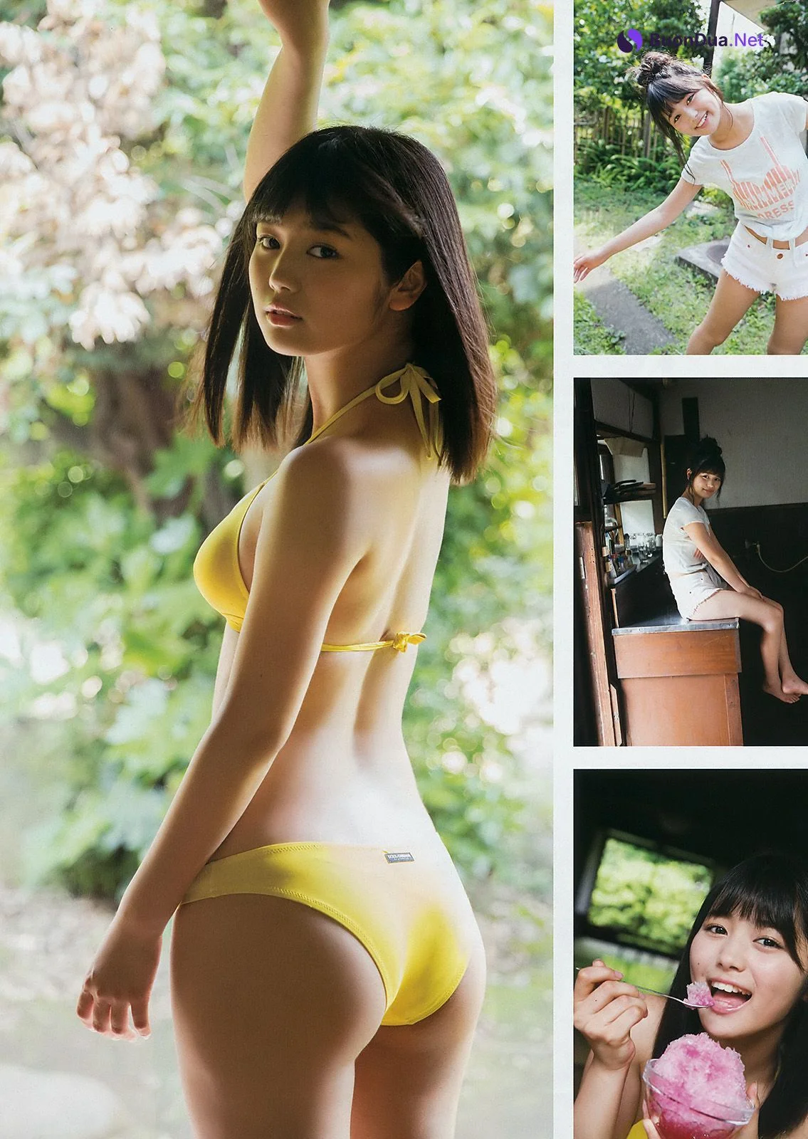 江籠裕奈 北川綾巴 北野瑠華 小畑優奈, Young Gangan 2017 No.17 (ヤングガンガン 2017年17号) - Photo 16