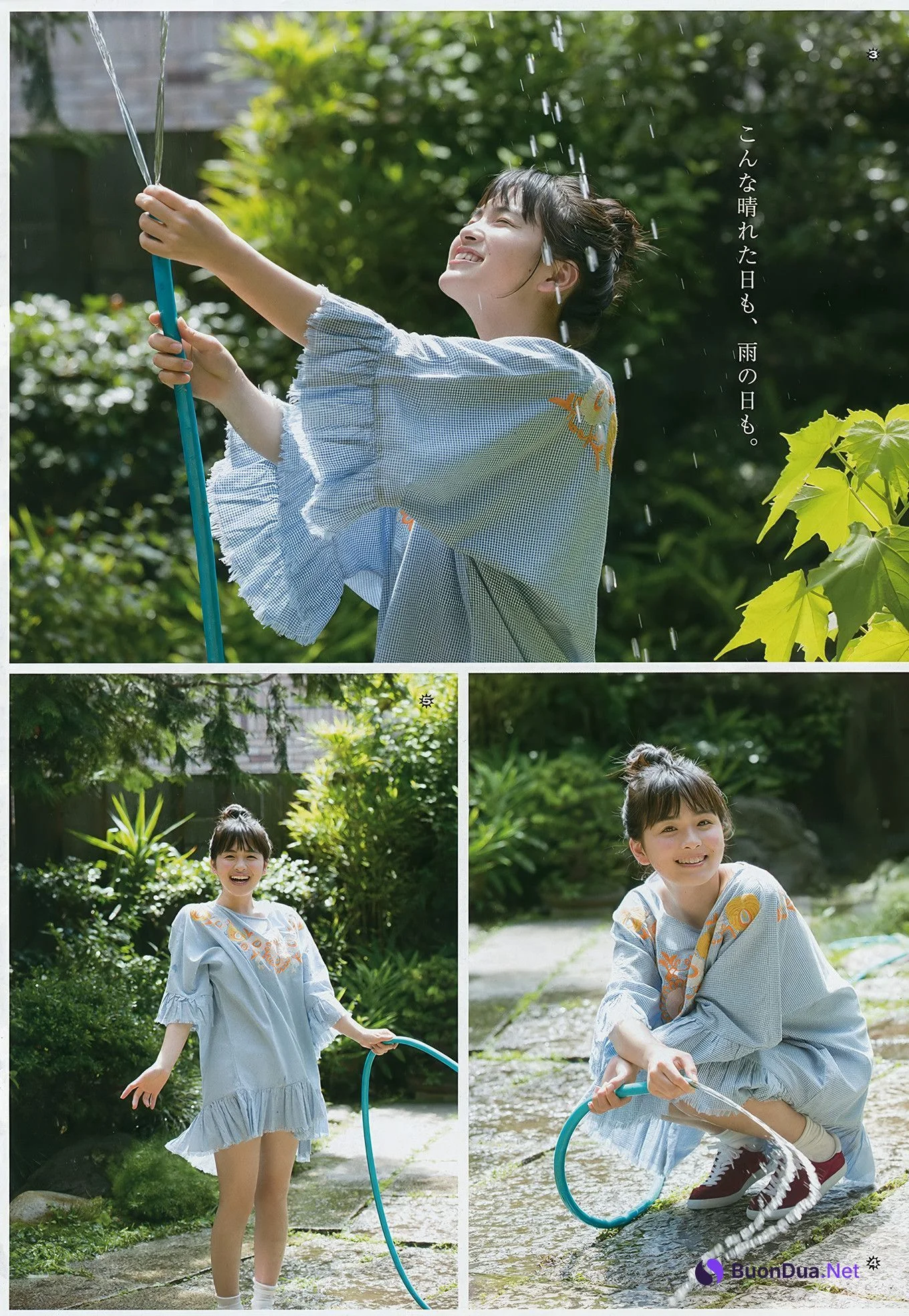 大園桃子・梅澤美波・伊藤理々杏, Young Gangan 2017 No.18 (ヤングガンガン 2017年18号) - Photo 3