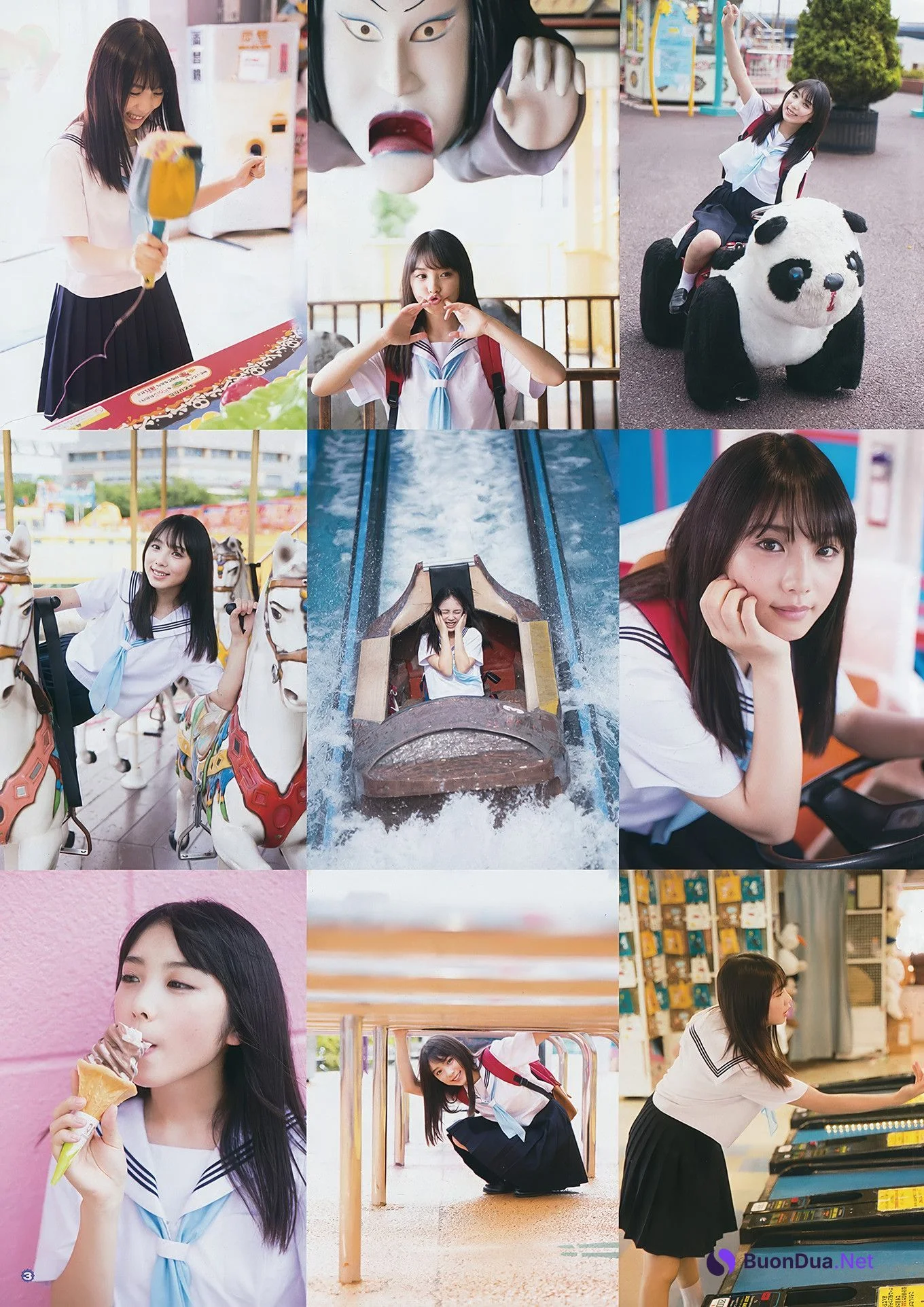 出口亜梨沙・浅川梨奈・与田祐希, Young Gangan 2017 No.19 (ヤングガンガン 2017年19号) - Photo 18