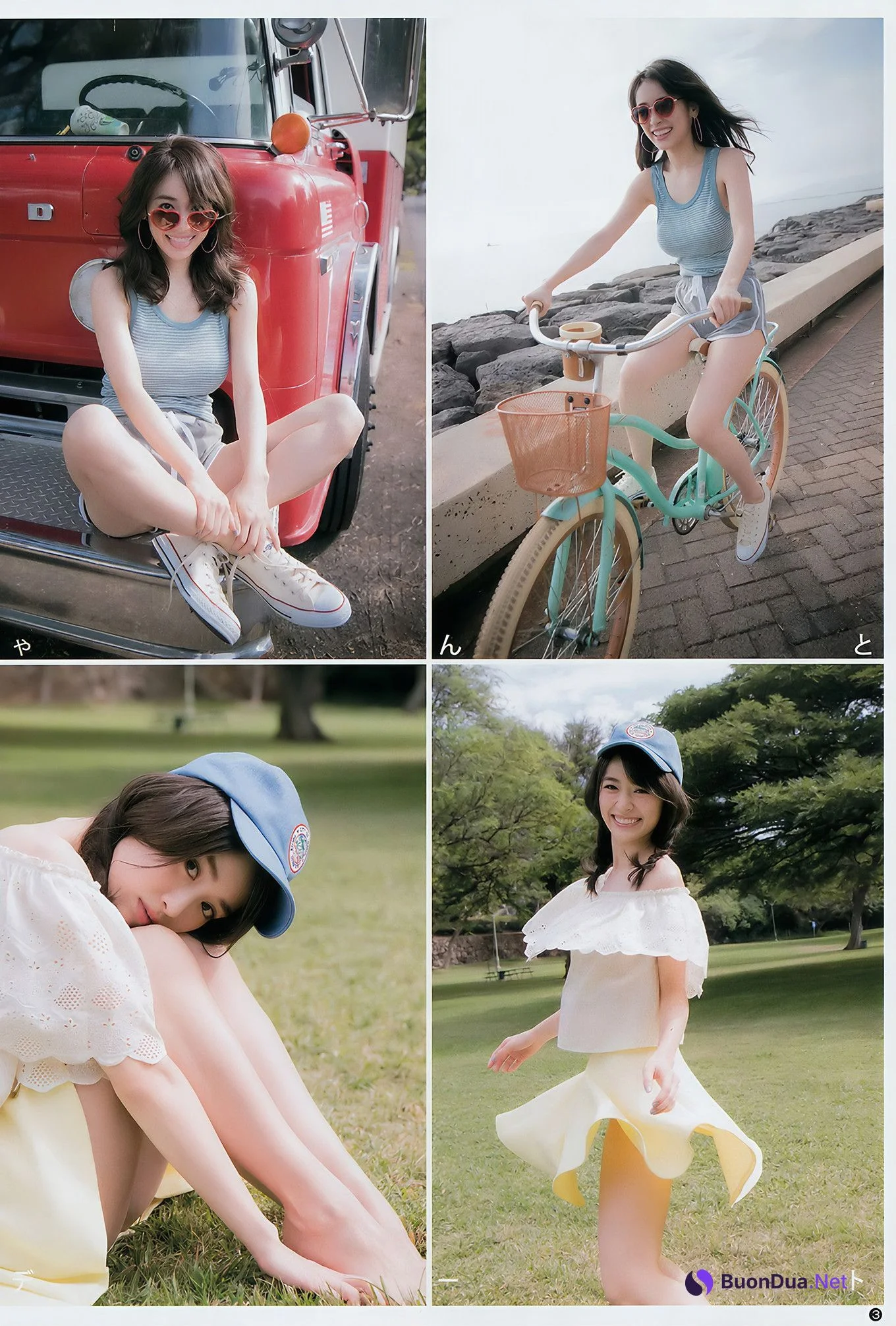 泉里香・三城千咲, Young Jump 2017 No.20 (ヤングジャンプ 2017年20号) - Photo 6