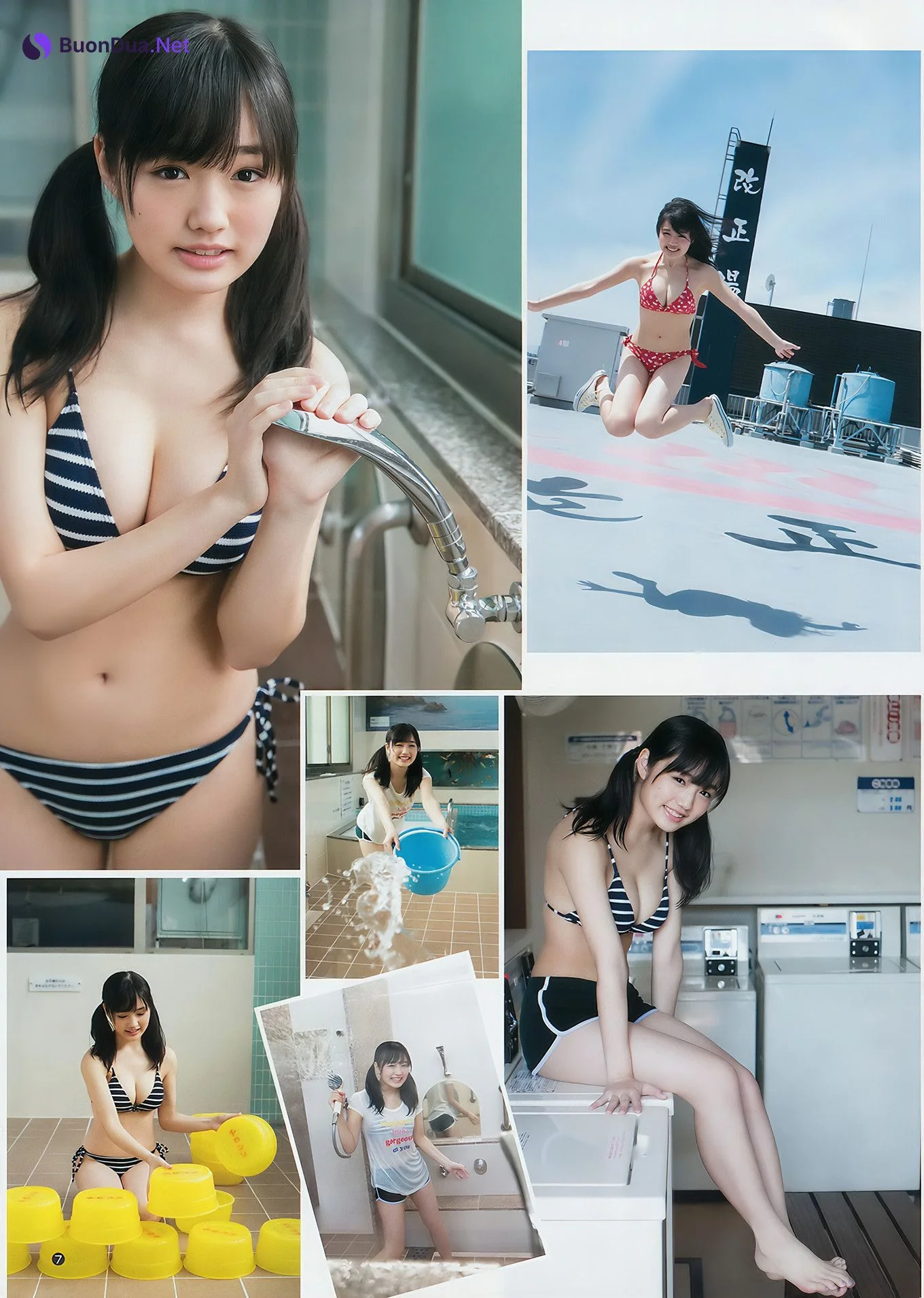 馬場ふみか・安藤咲桜, Young Jump 2017 No.25 (ヤングジャンプ 2017年25号) - Photo 15
