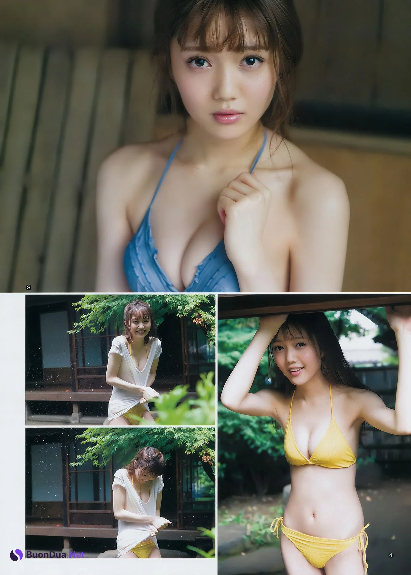 松川菜々花・三城千咲・鷲見玲奈, Young Jump 2017 No.40 (ヤングジャンプ 2017年40号) - Photo 13