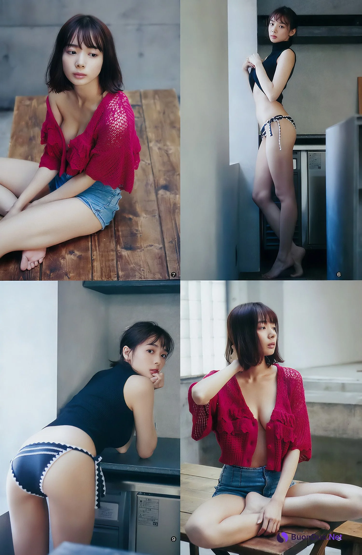 松田るか・岡田紗佳・竹内愛紗, Young Jump 2018 No.02 (ヤングジャンプ 2018年2号) - Photo 12